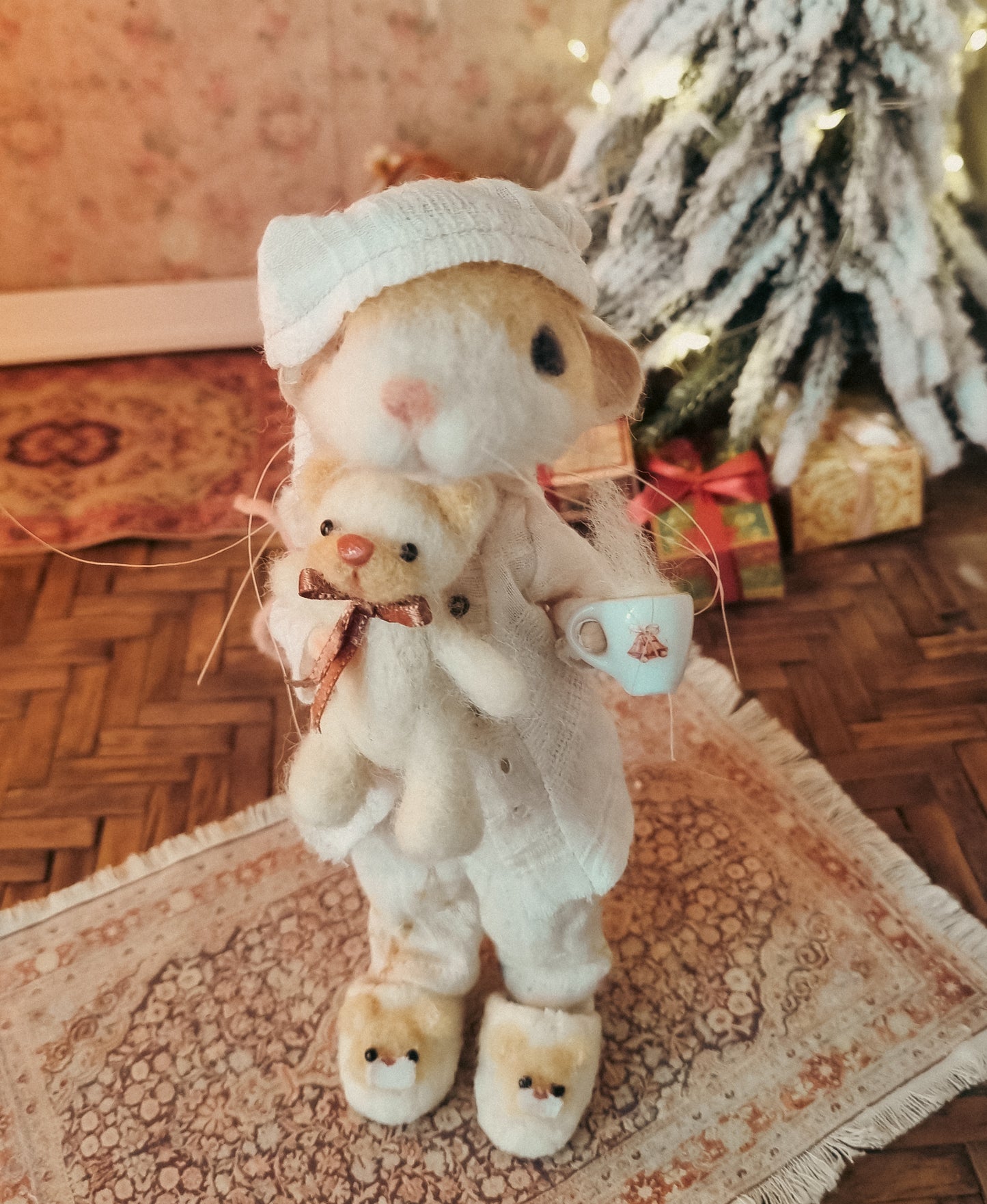 Milo | Needle Felted Collectible Wool Mouse
