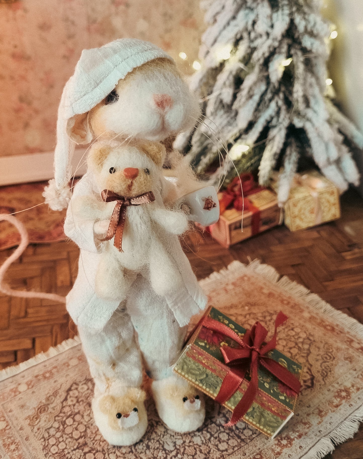 Milo | Needle Felted Collectible Wool Mouse