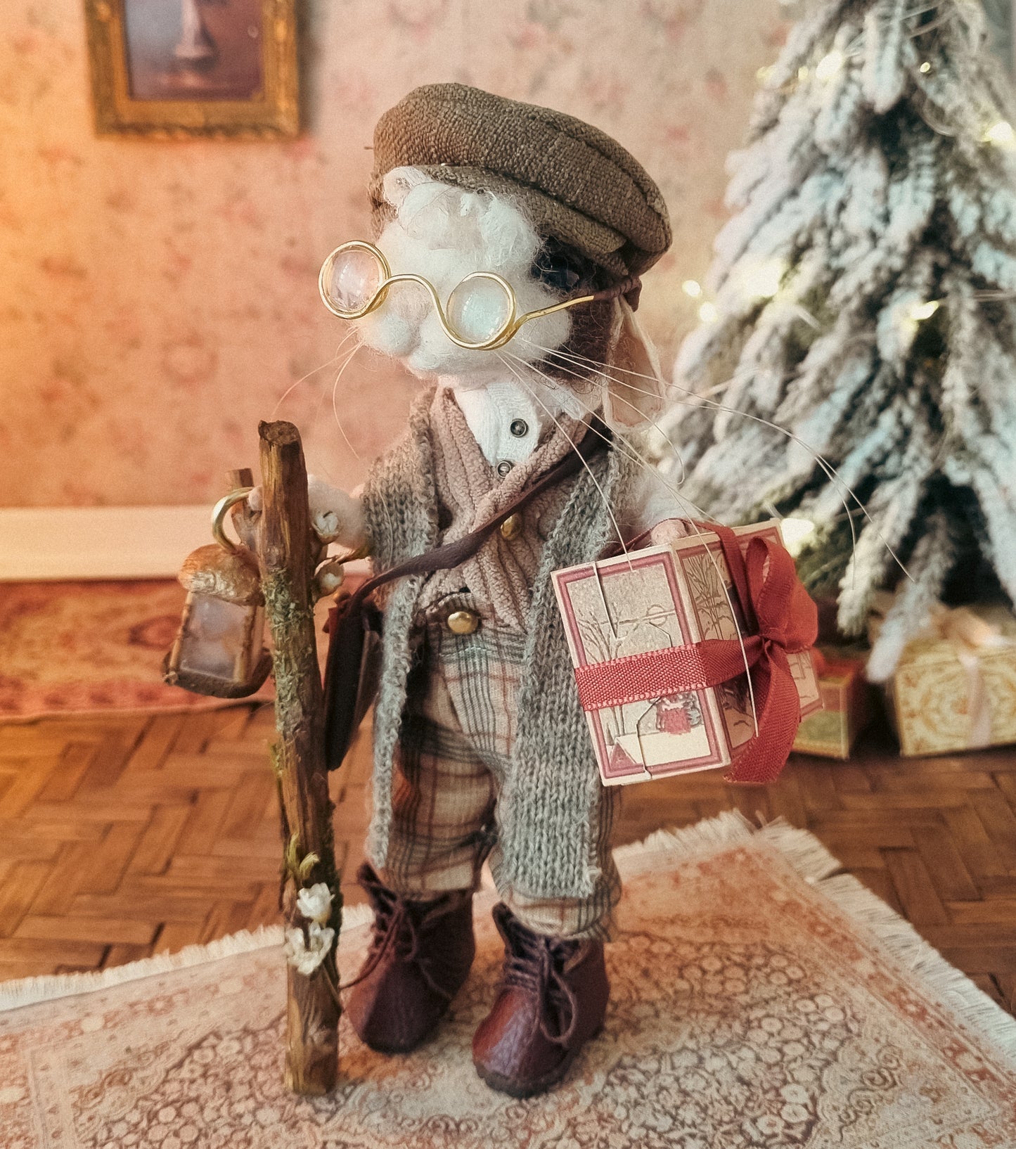 Otto | Needle Felted Collectible Wool Mouse