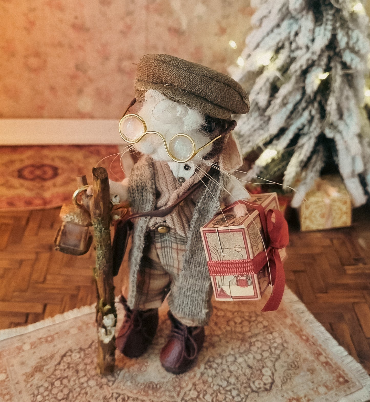 Otto | Needle Felted Collectible Wool Mouse