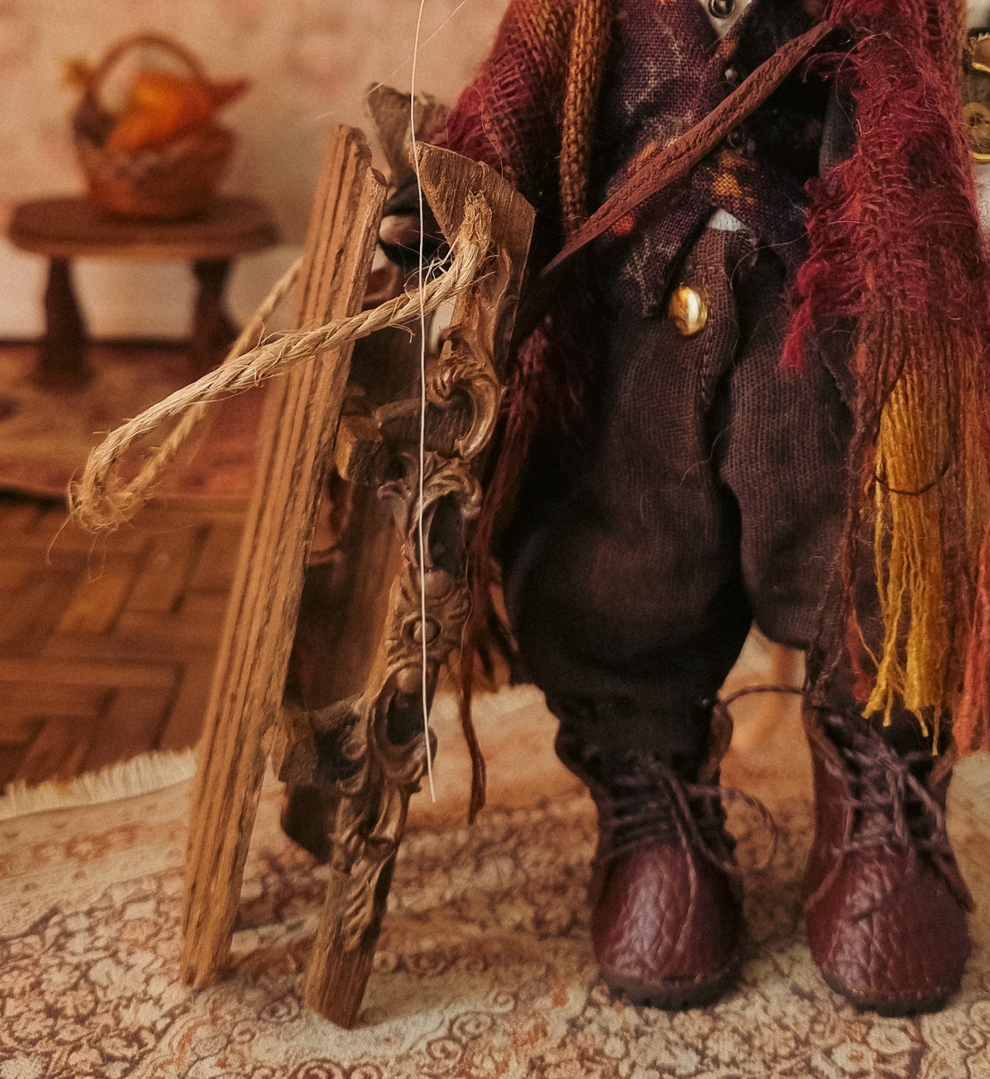 Vincent | Needle Felted Collectible Wool Mouse