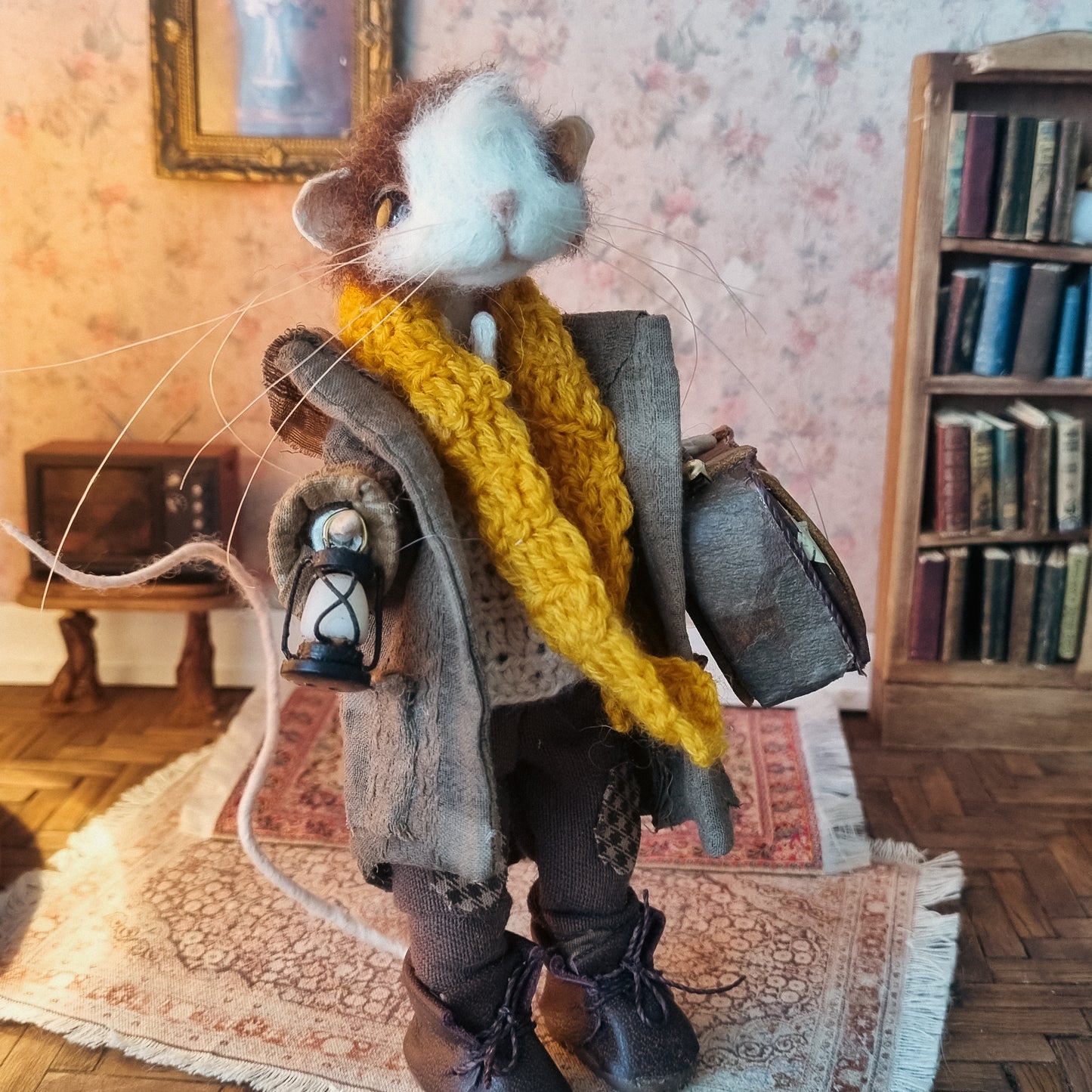 Everett | Needle Felted Collectible Wool Mouse