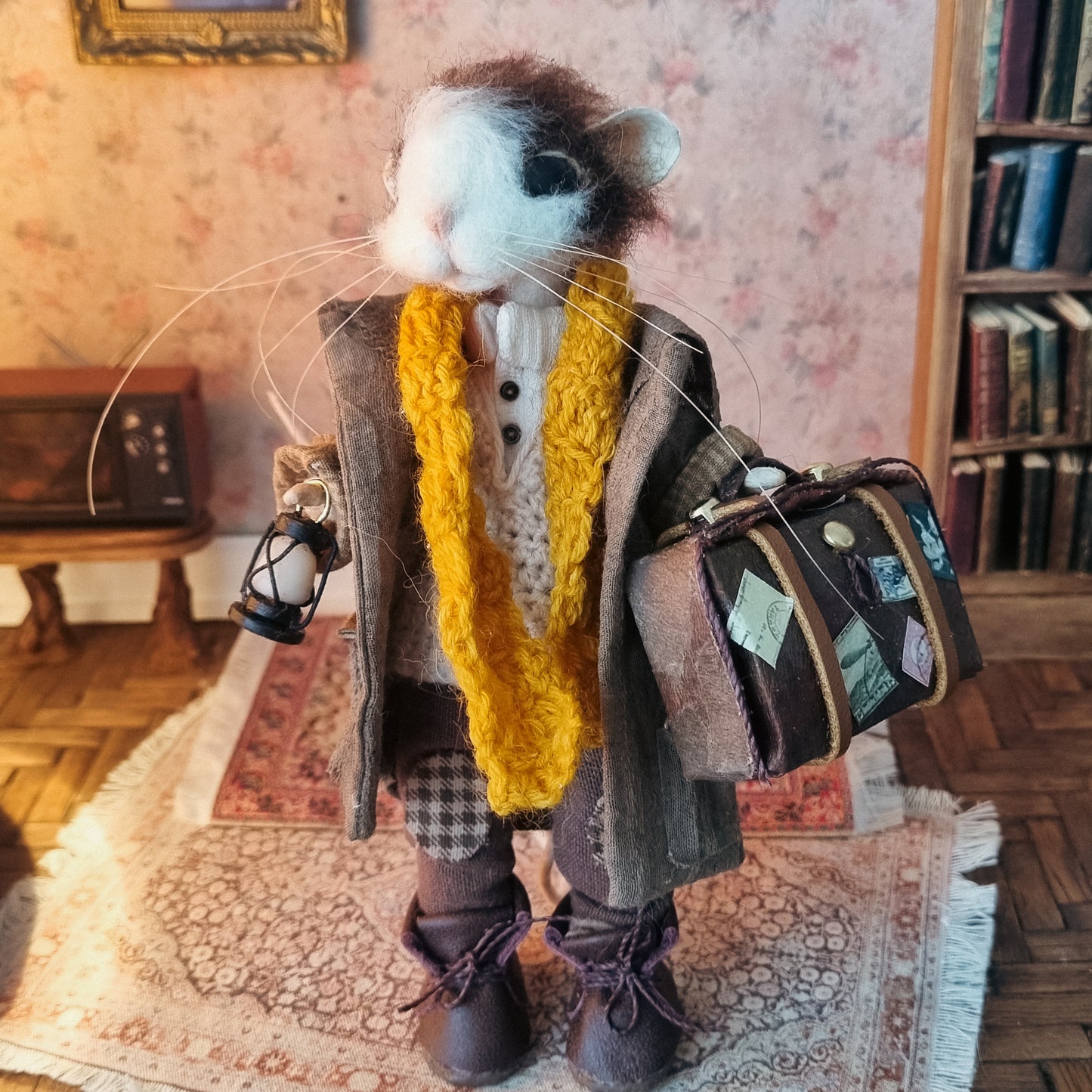 Everett | Needle Felted Collectible Wool Mouse