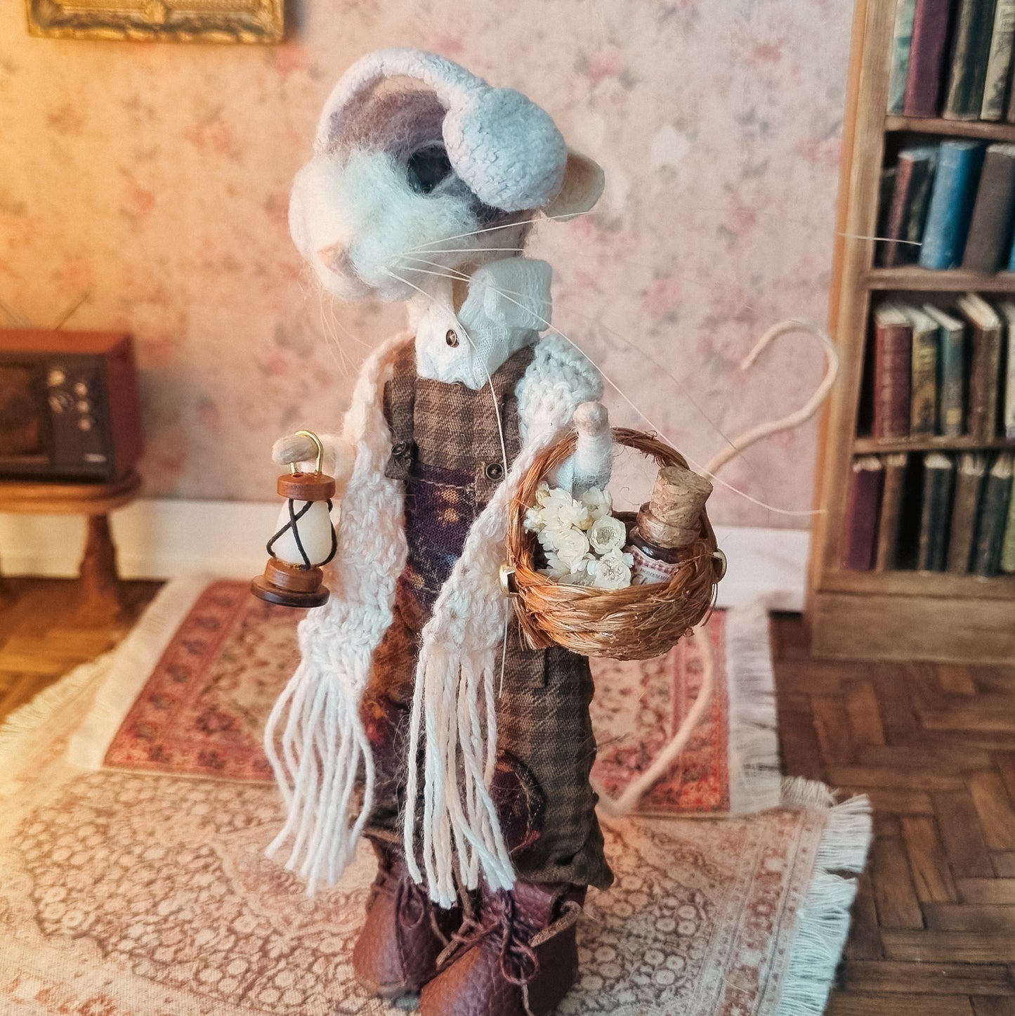 Jody | Needle Felted Collectible Wool Mouse