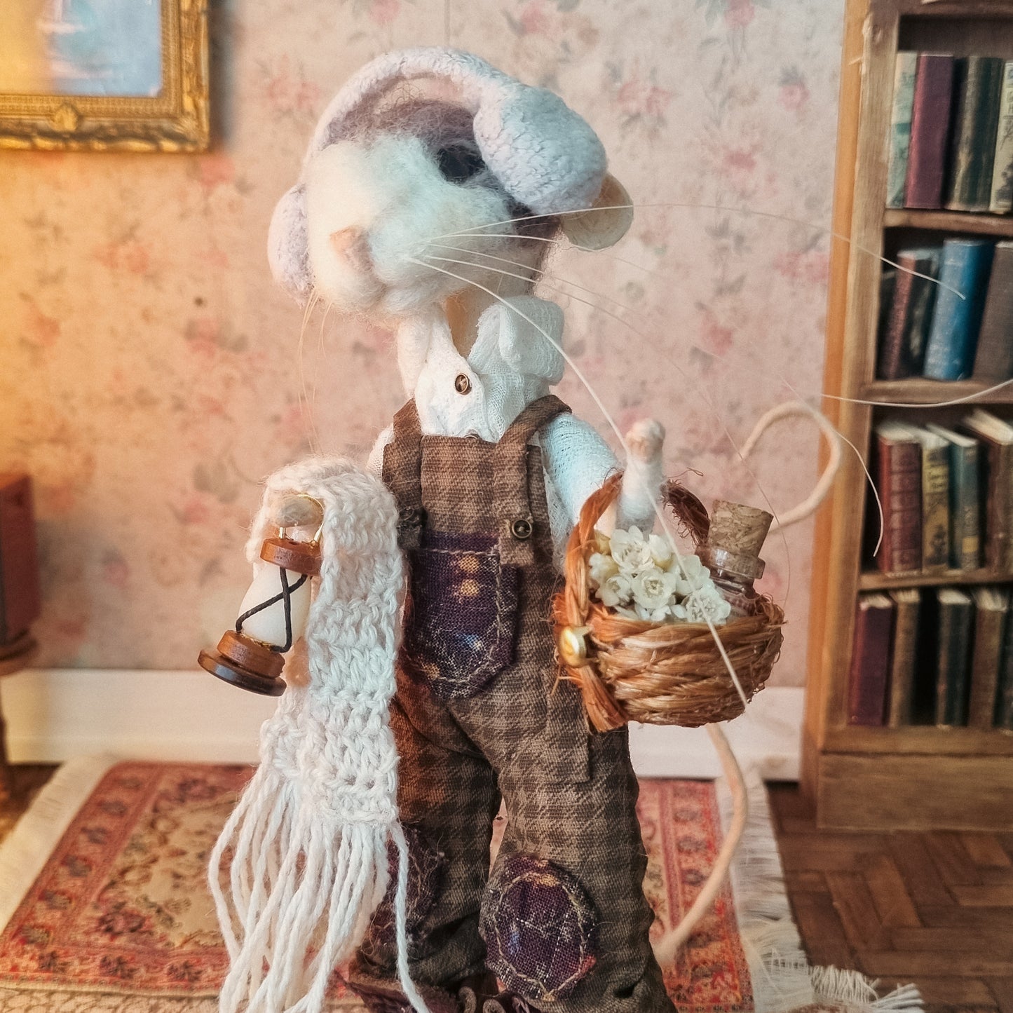 Jody | Needle Felted Collectible Wool Mouse