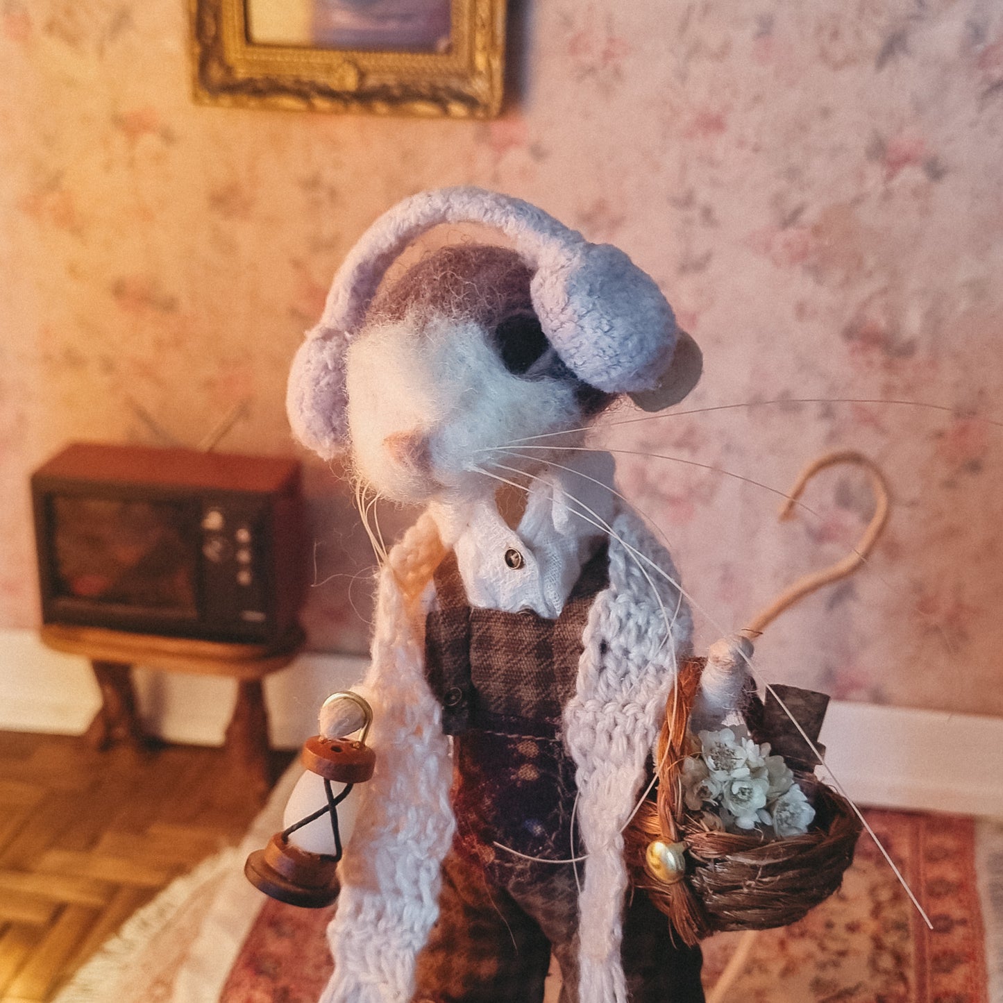 Jody | Needle Felted Collectible Wool Mouse