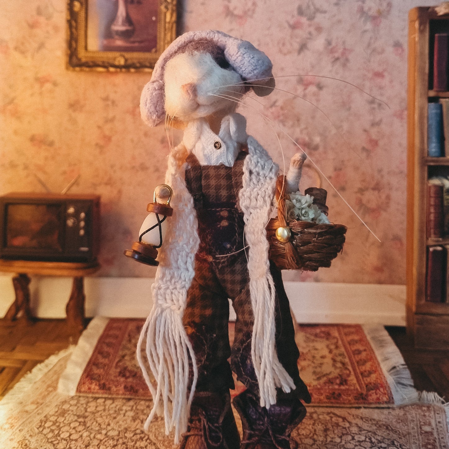 Jody | Needle Felted Collectible Wool Mouse