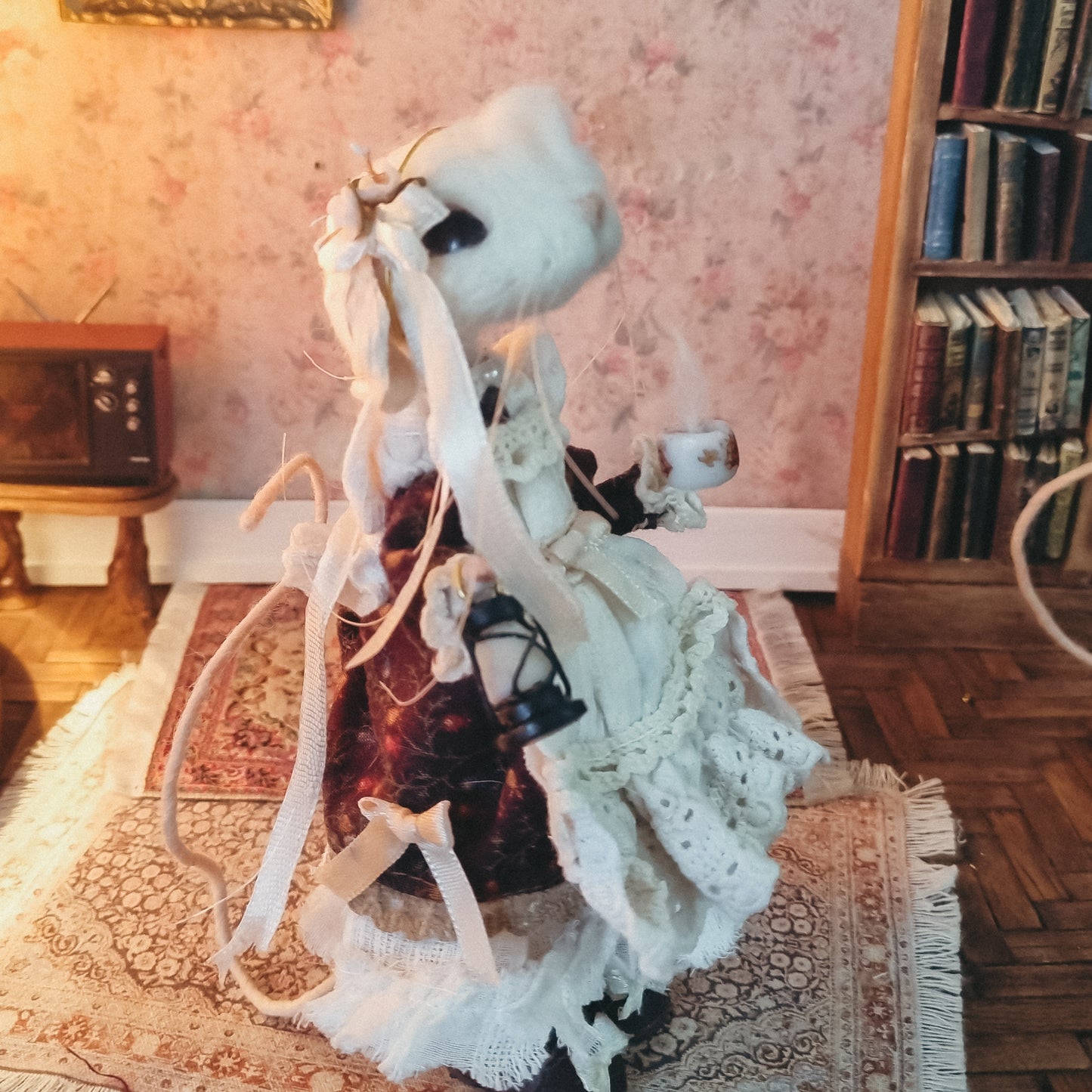 Holly | Needle Felted Collectible Wool Mouse