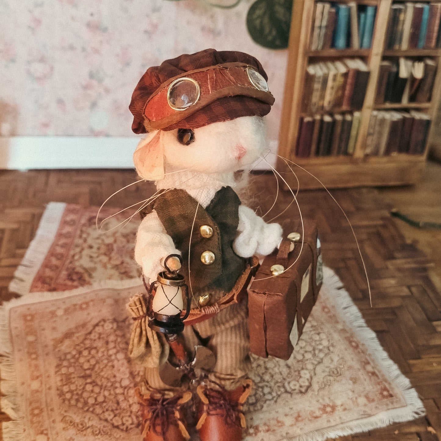 Silas | Needle Felted Collectible Wool Mouse