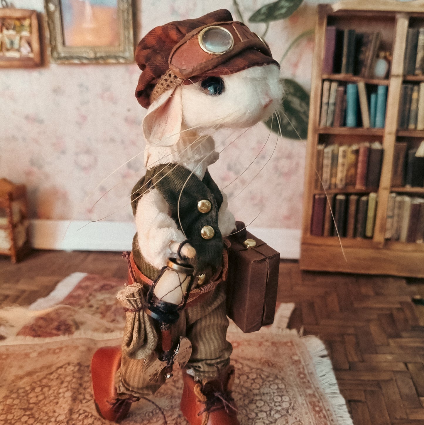 Silas | Needle Felted Collectible Wool Mouse