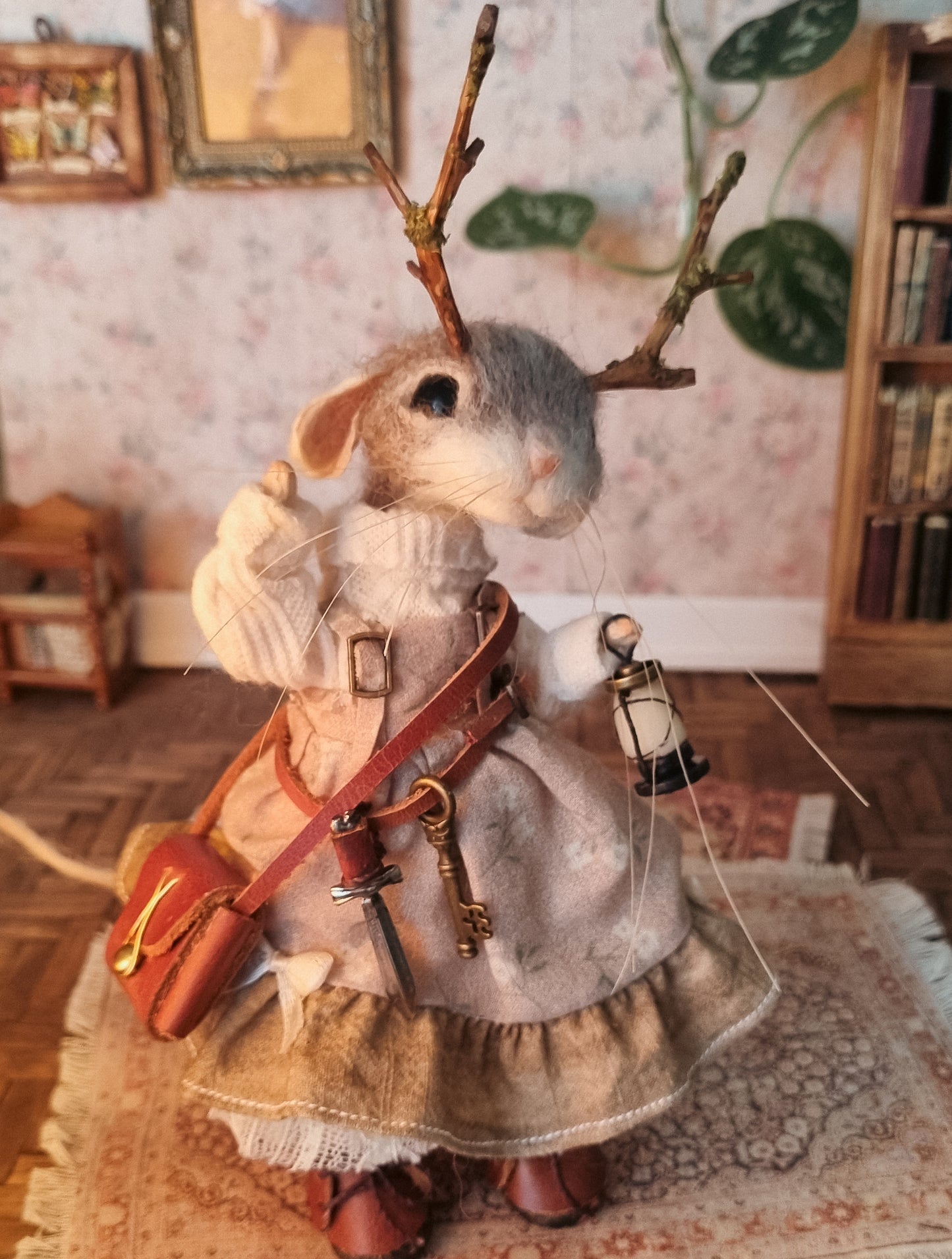 Seraphina | Needle Felted Collectible Wool Mouse