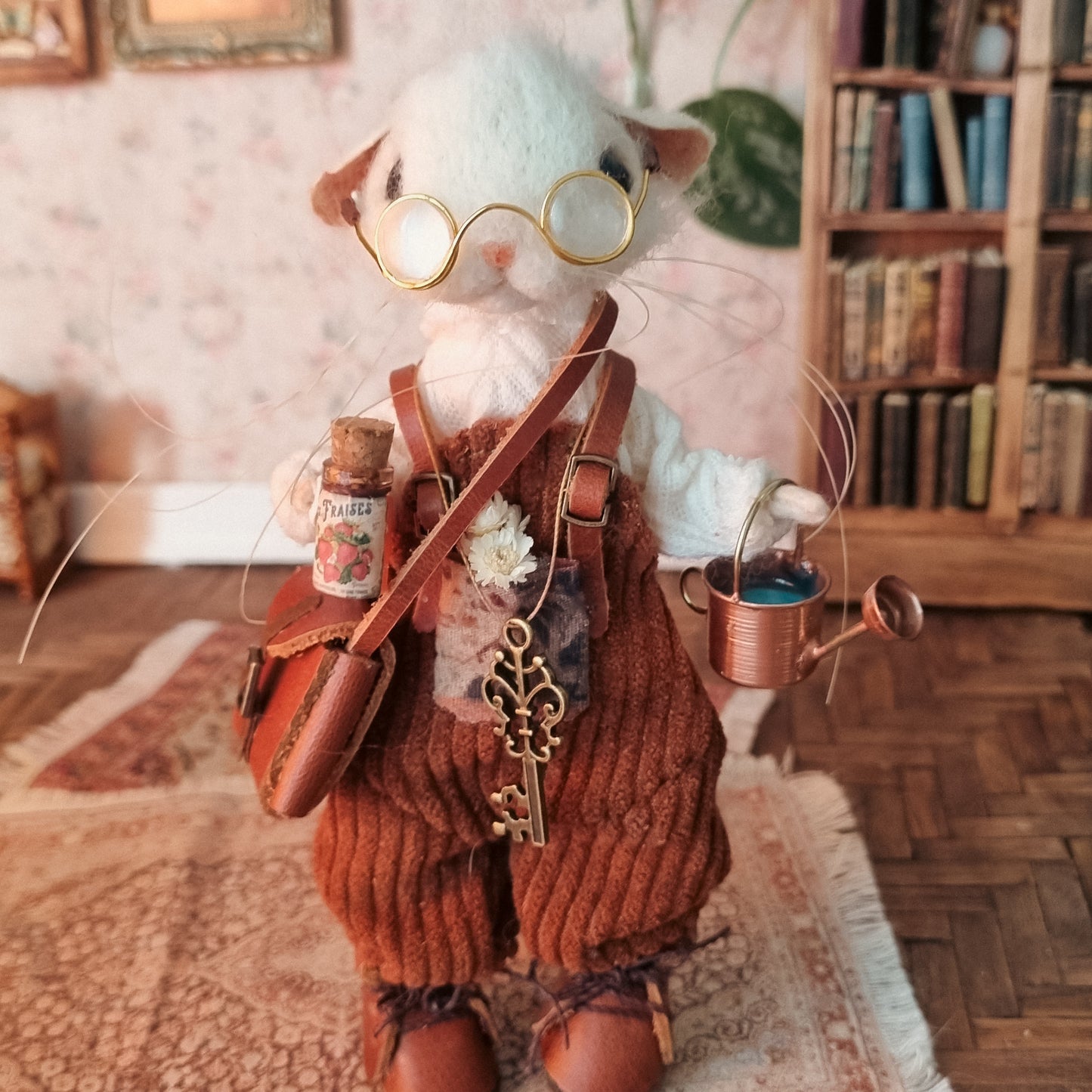 Ansel | Needle Felted Collectible Wool Mouse