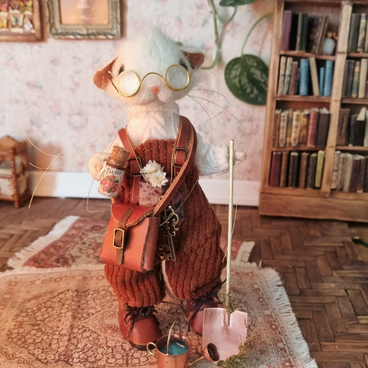 Ansel | Needle Felted Collectible Wool Mouse