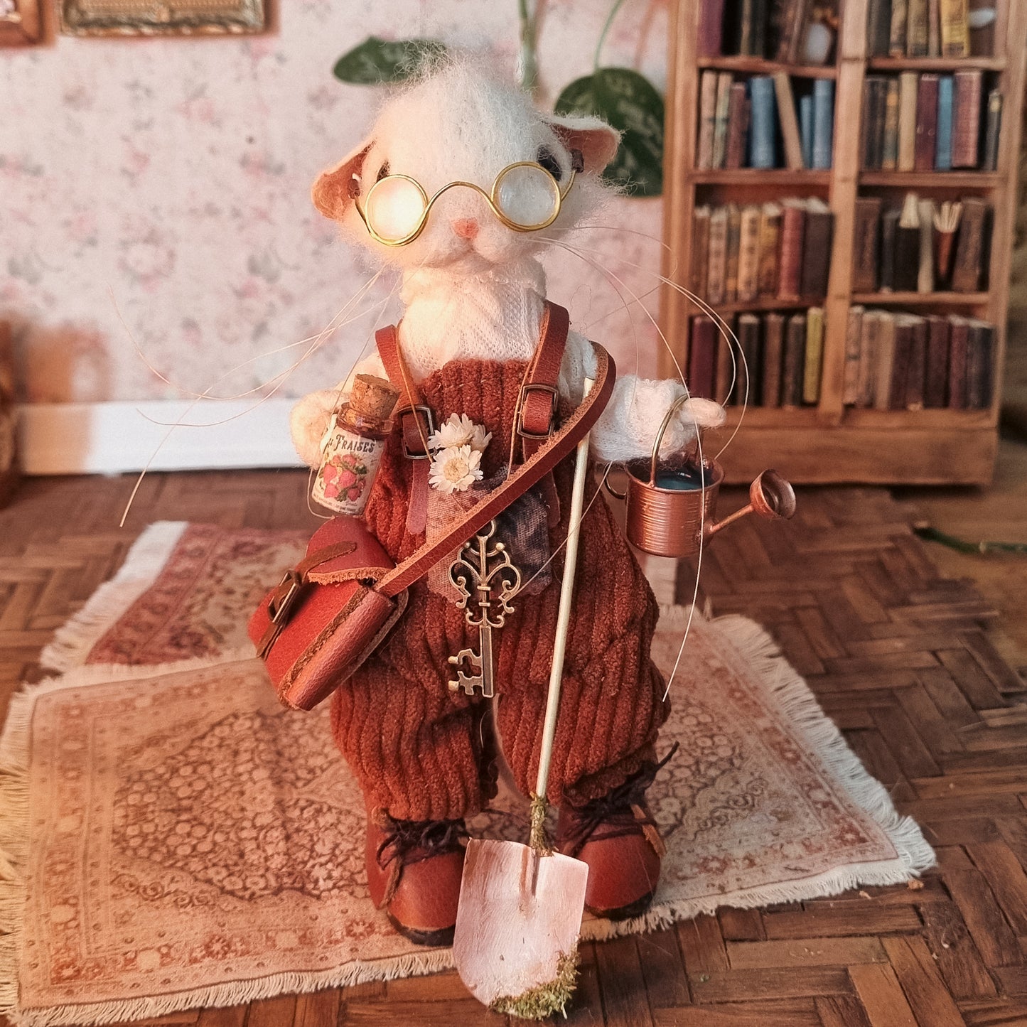 Ansel | Needle Felted Collectible Wool Mouse