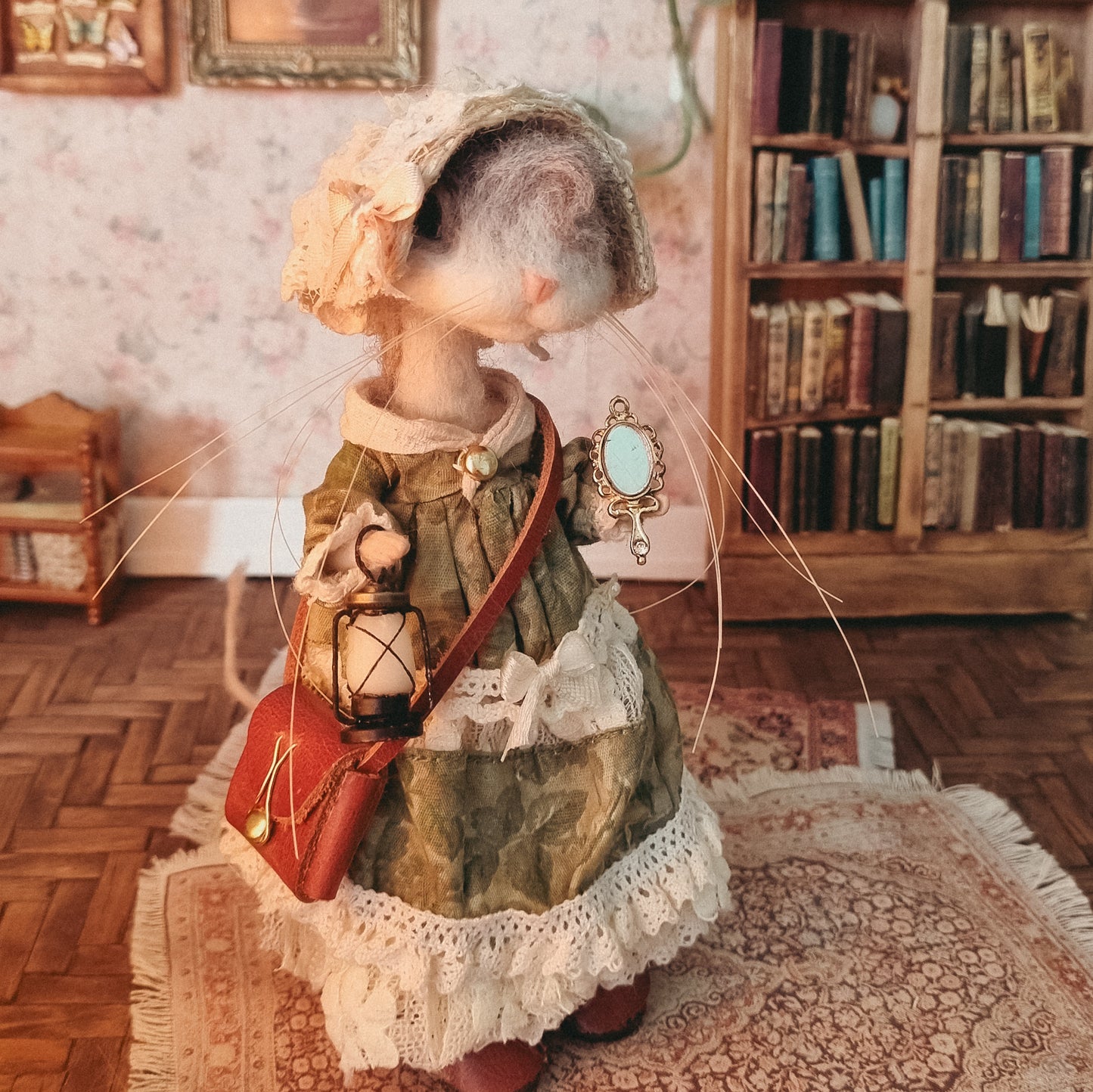 Myrtle | Needle Felted Collectible Wool Mouse