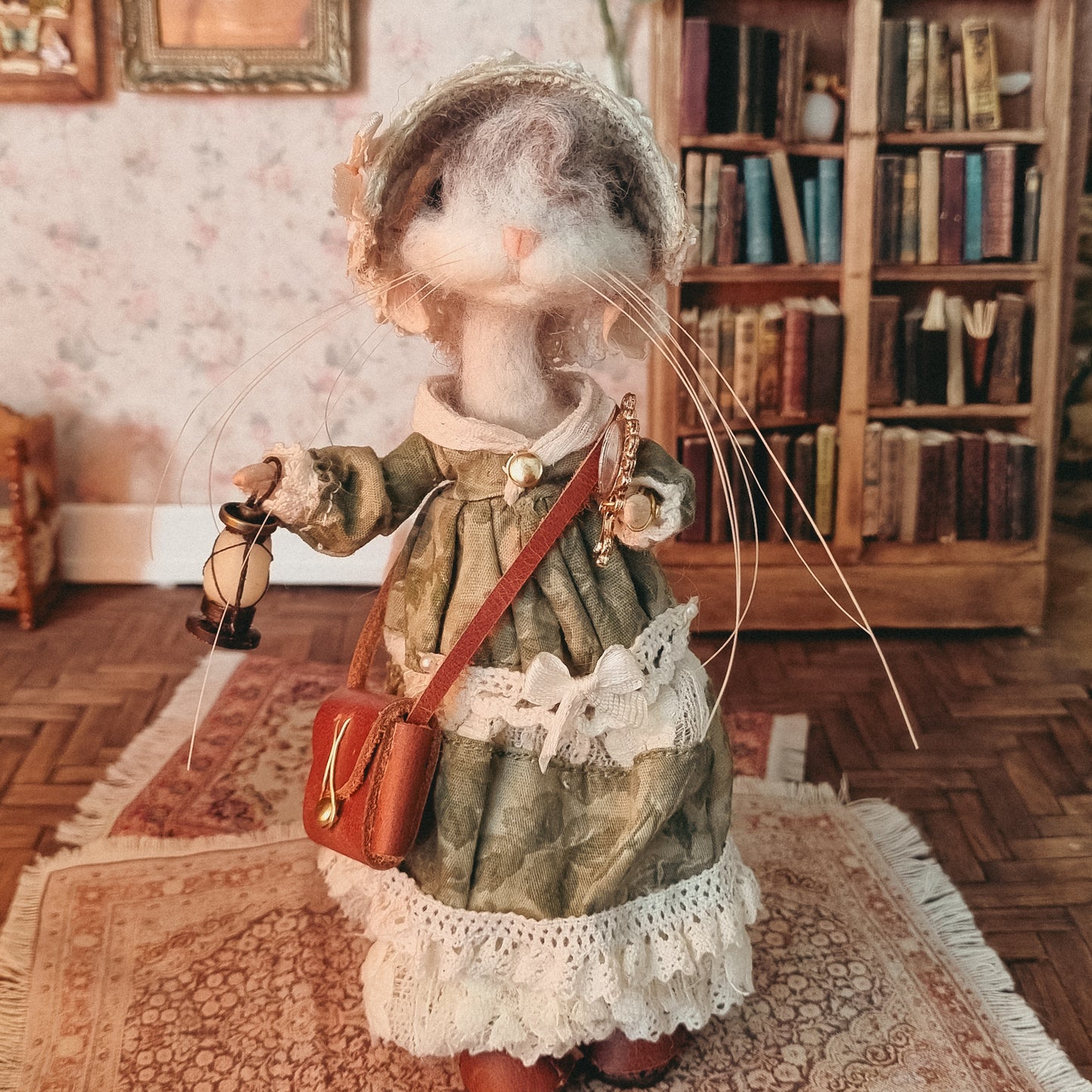 Myrtle | Needle Felted Collectible Wool Mouse