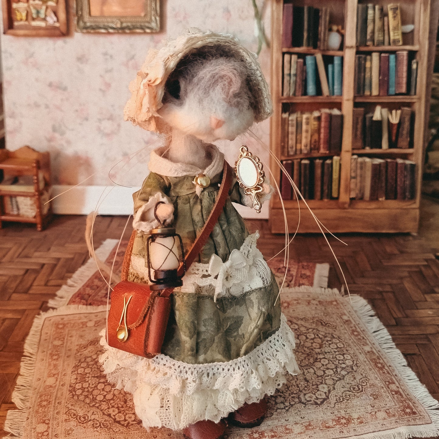 Myrtle | Needle Felted Collectible Wool Mouse