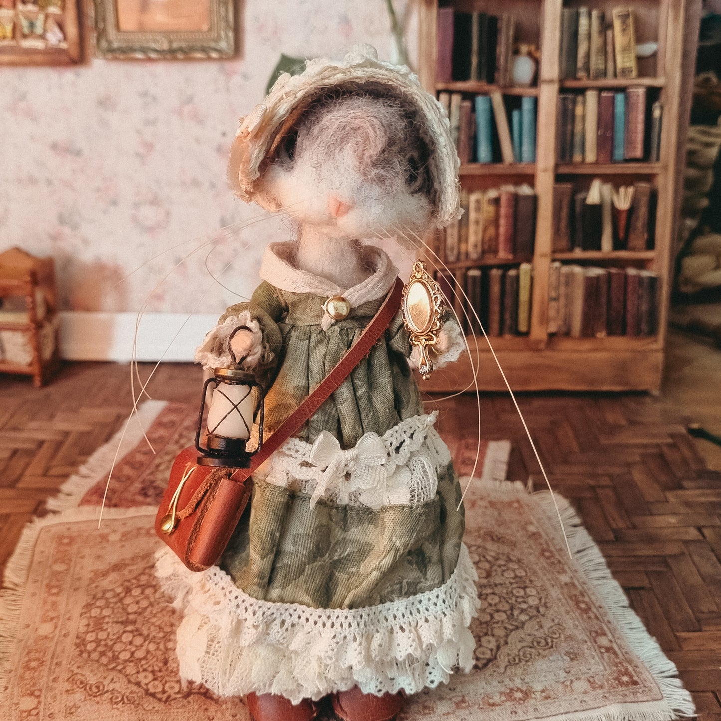 Myrtle | Needle Felted Collectible Wool Mouse