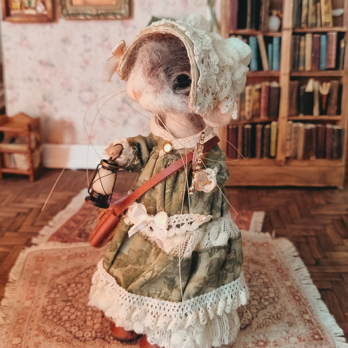 Myrtle | Needle Felted Collectible Wool Mouse