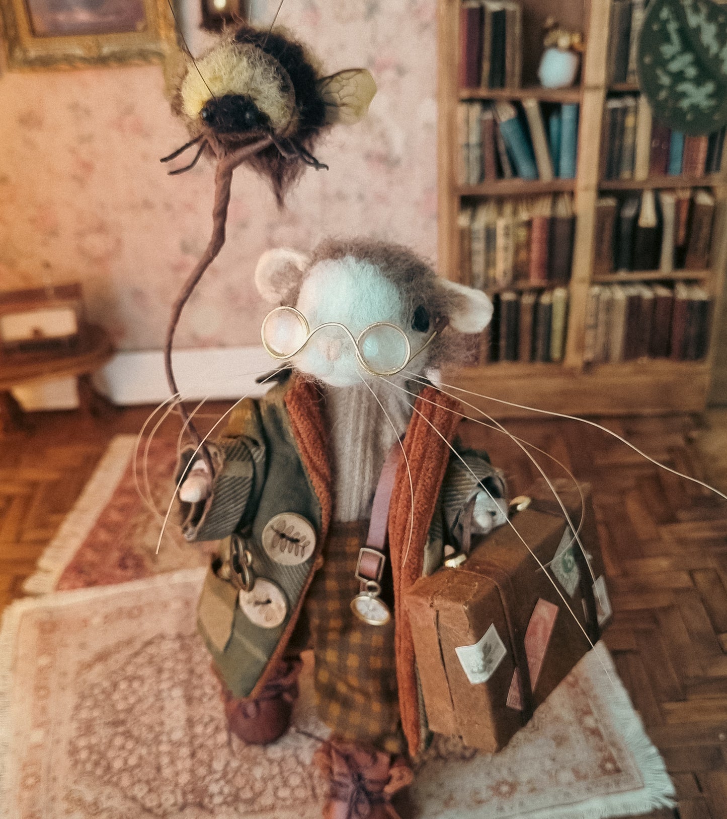 Alaric | Needle Felted Collectible Wool Mouse