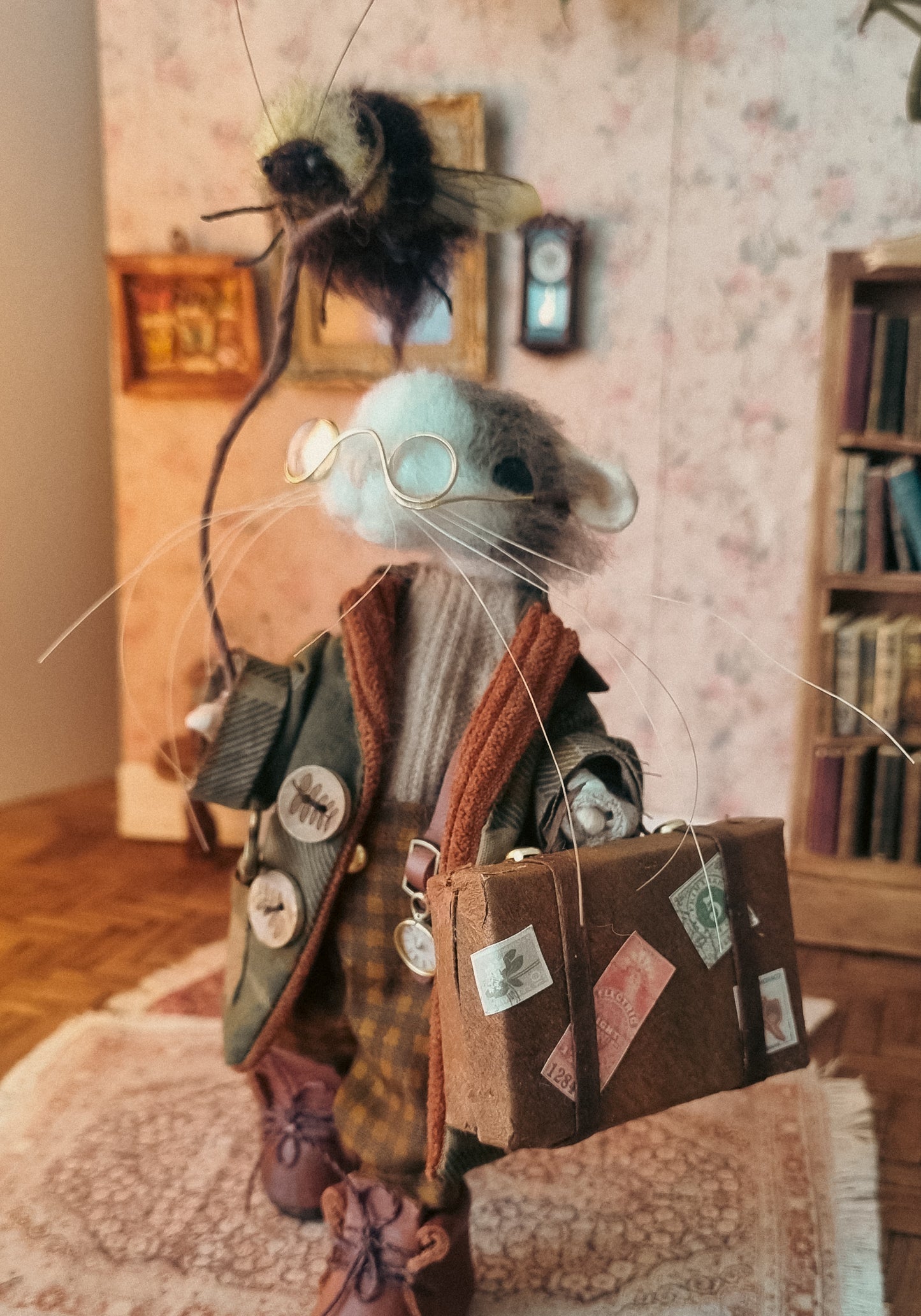 Alaric | Needle Felted Collectible Wool Mouse