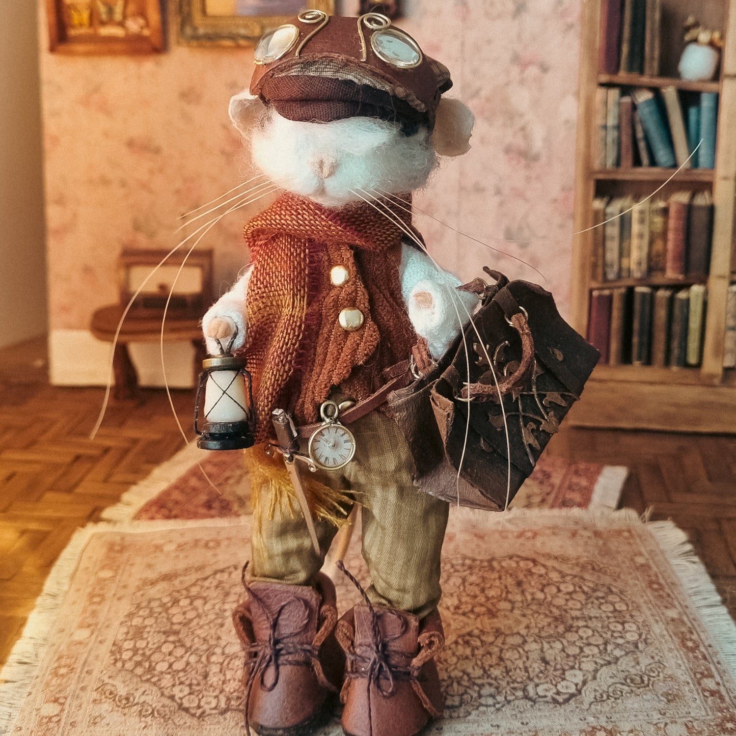 Sable | Needle Felted Collectible Wool Mouse