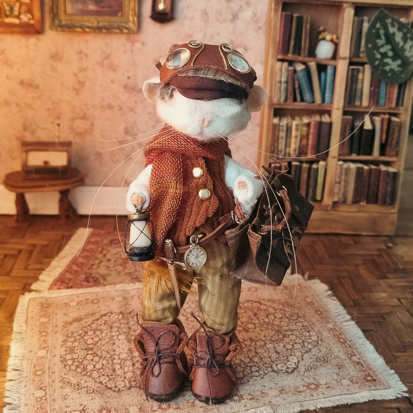 Sable | Needle Felted Collectible Wool Mouse