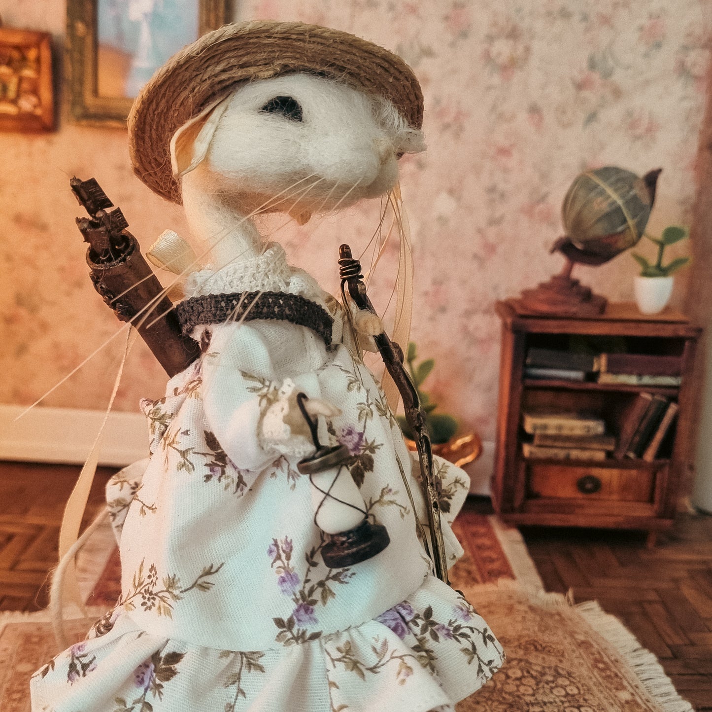 Camille - Archer Edition | Needle Felted Collectible Wool Mouse