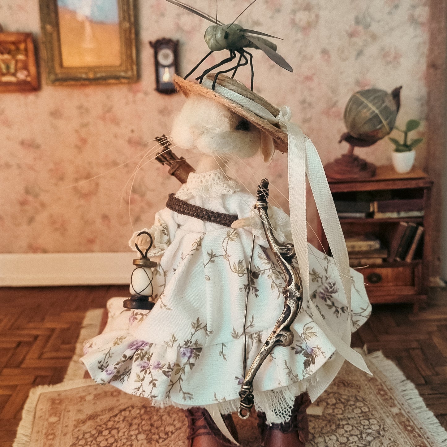 Camille - Archer Edition | Needle Felted Collectible Wool Mouse