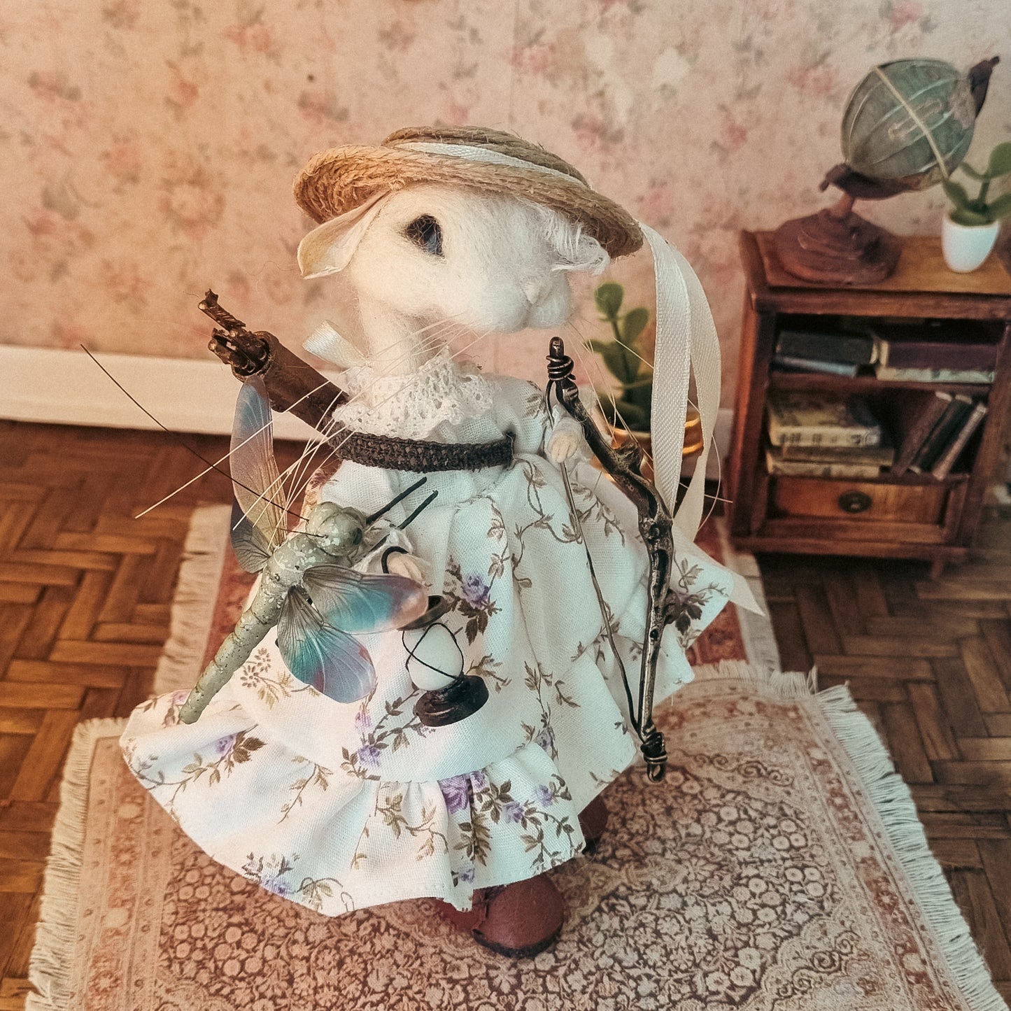 Camille - Archer Edition | Needle Felted Collectible Wool Mouse