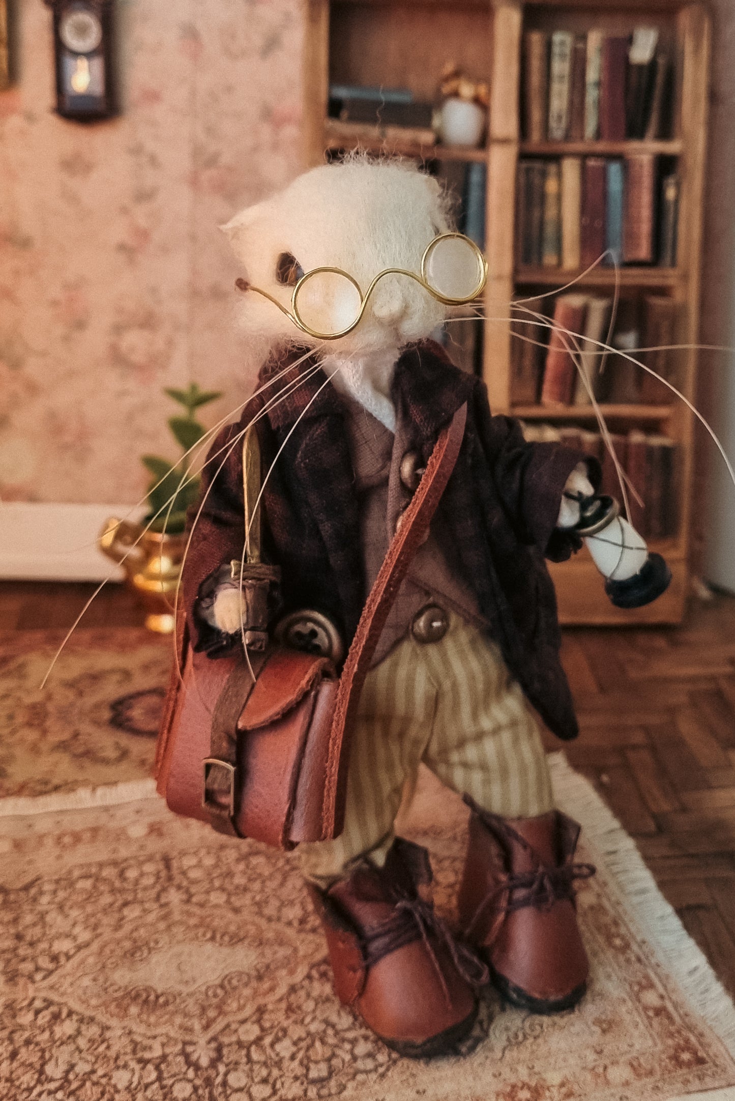 Alexander | Needle Felted Collectible Wool Mouse