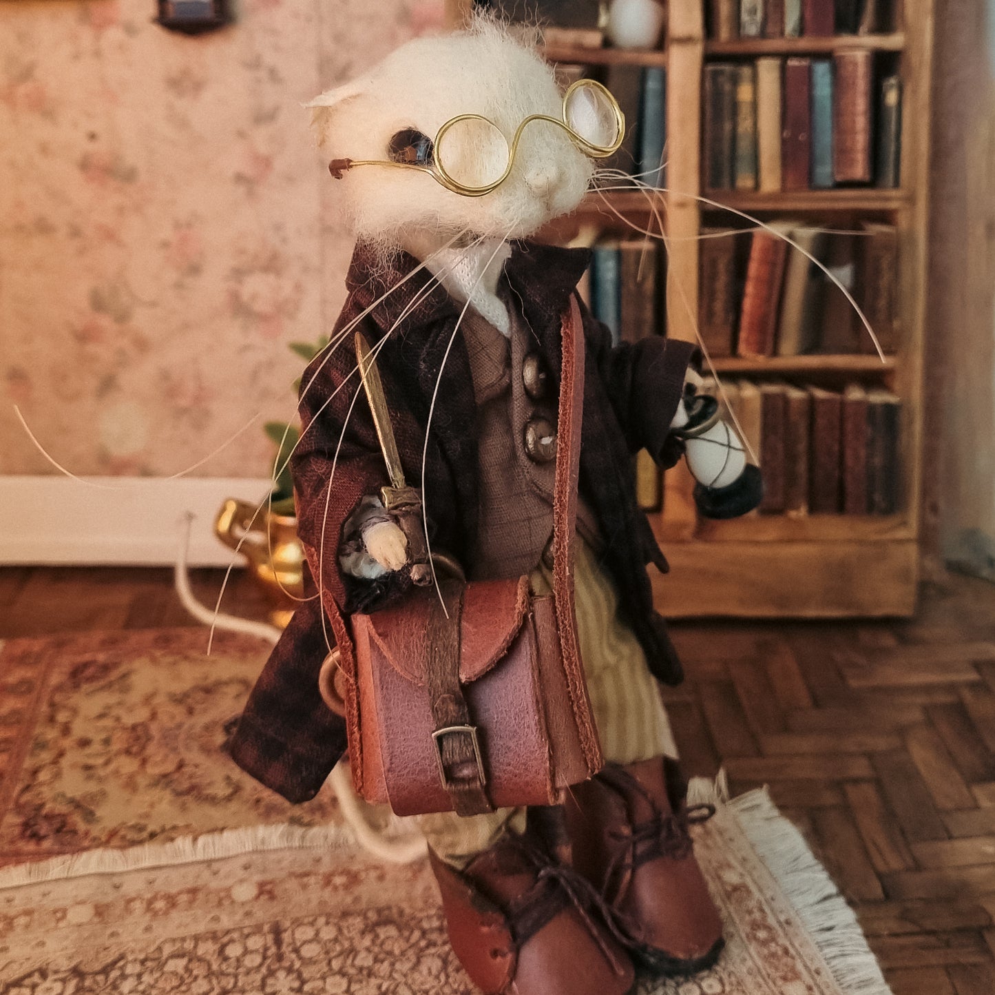 Alexander | Needle Felted Collectible Wool Mouse