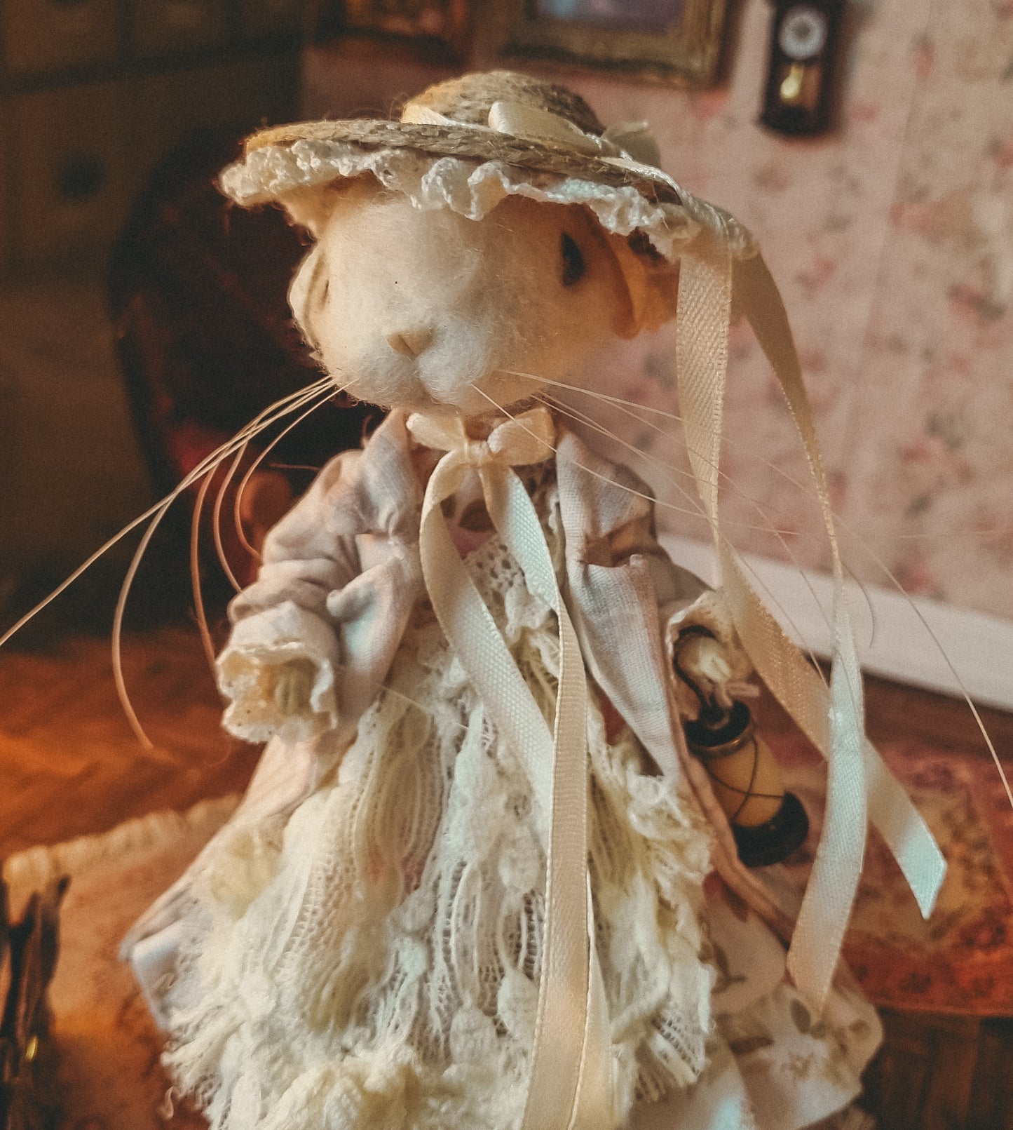 Winnifred | Needle Felted Collectible Wool Mouse