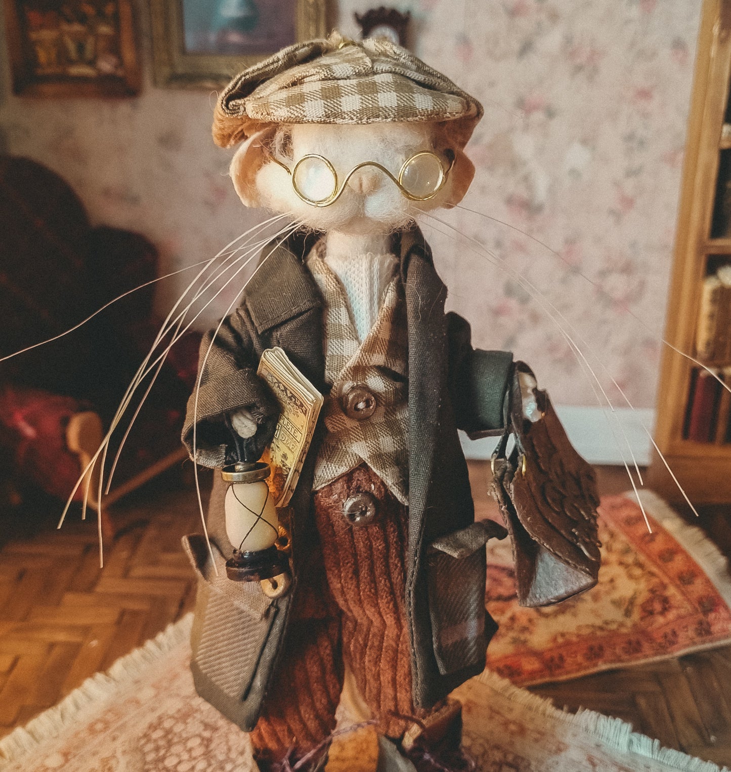 Augustin | Needle Felted Collectible Wool Mouse