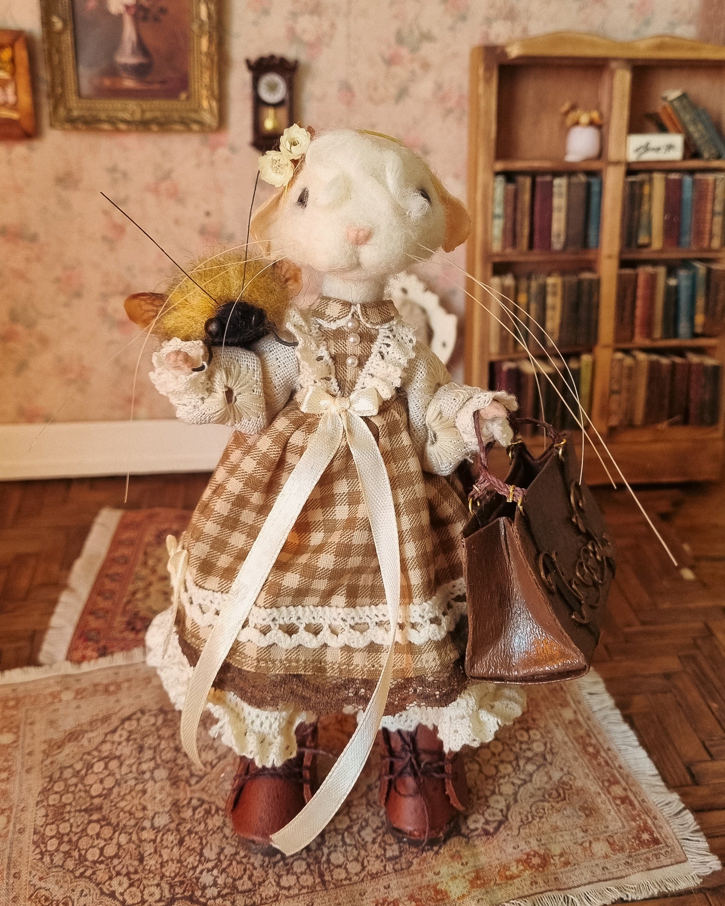Ophelia | Needle Felted Wool Mouse