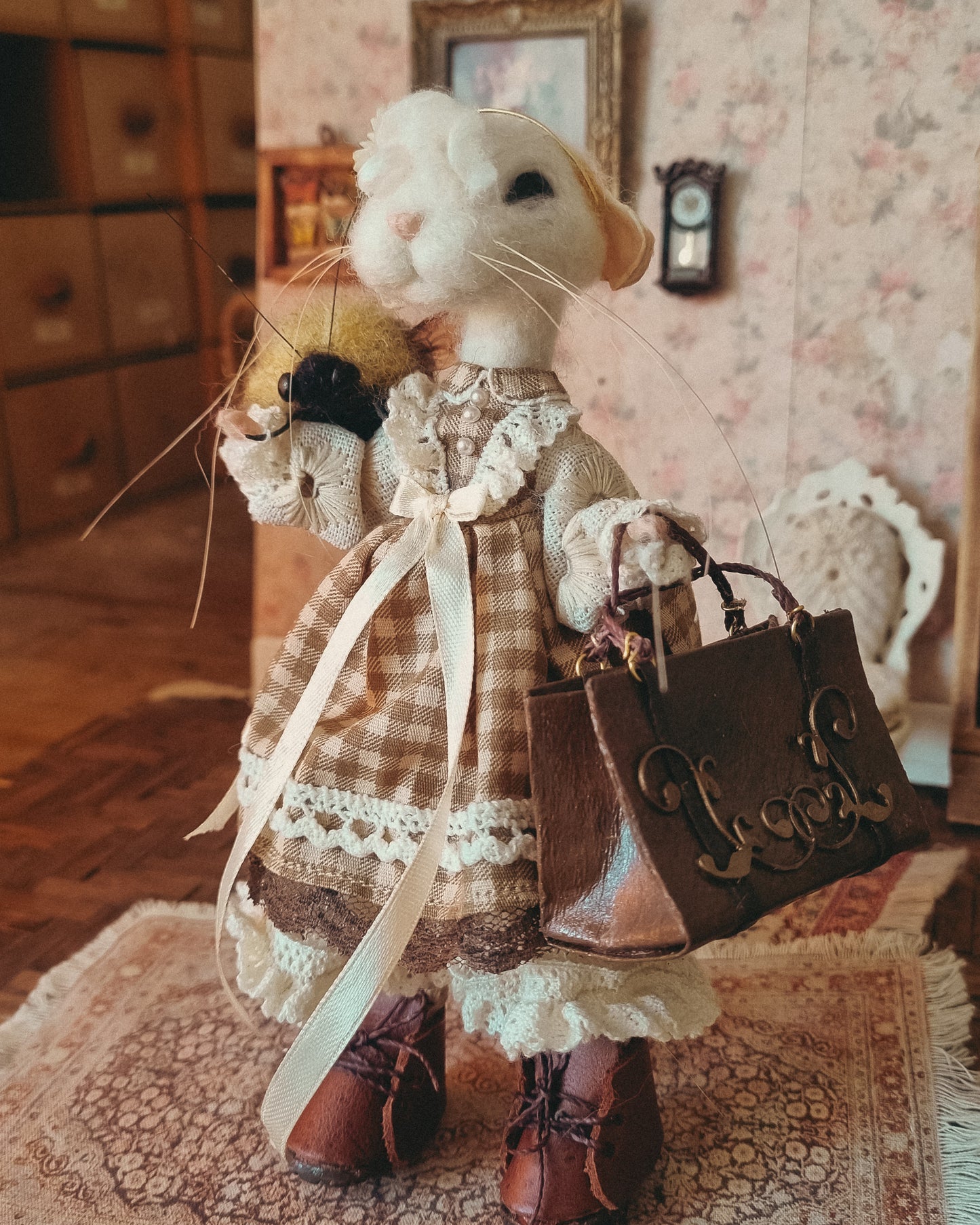 Ophelia | Needle Felted Wool Mouse