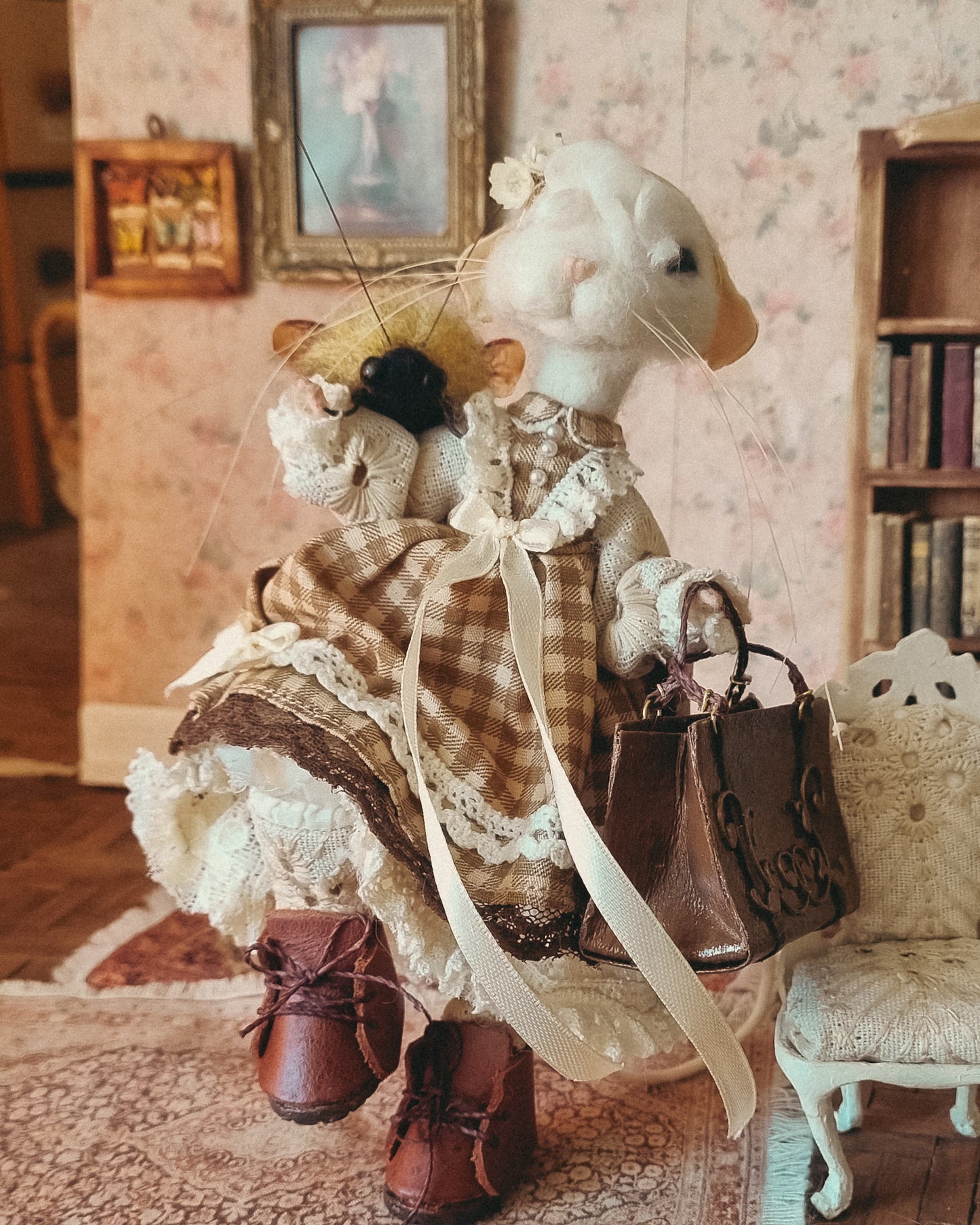 Ophelia | Needle Felted Wool Mouse