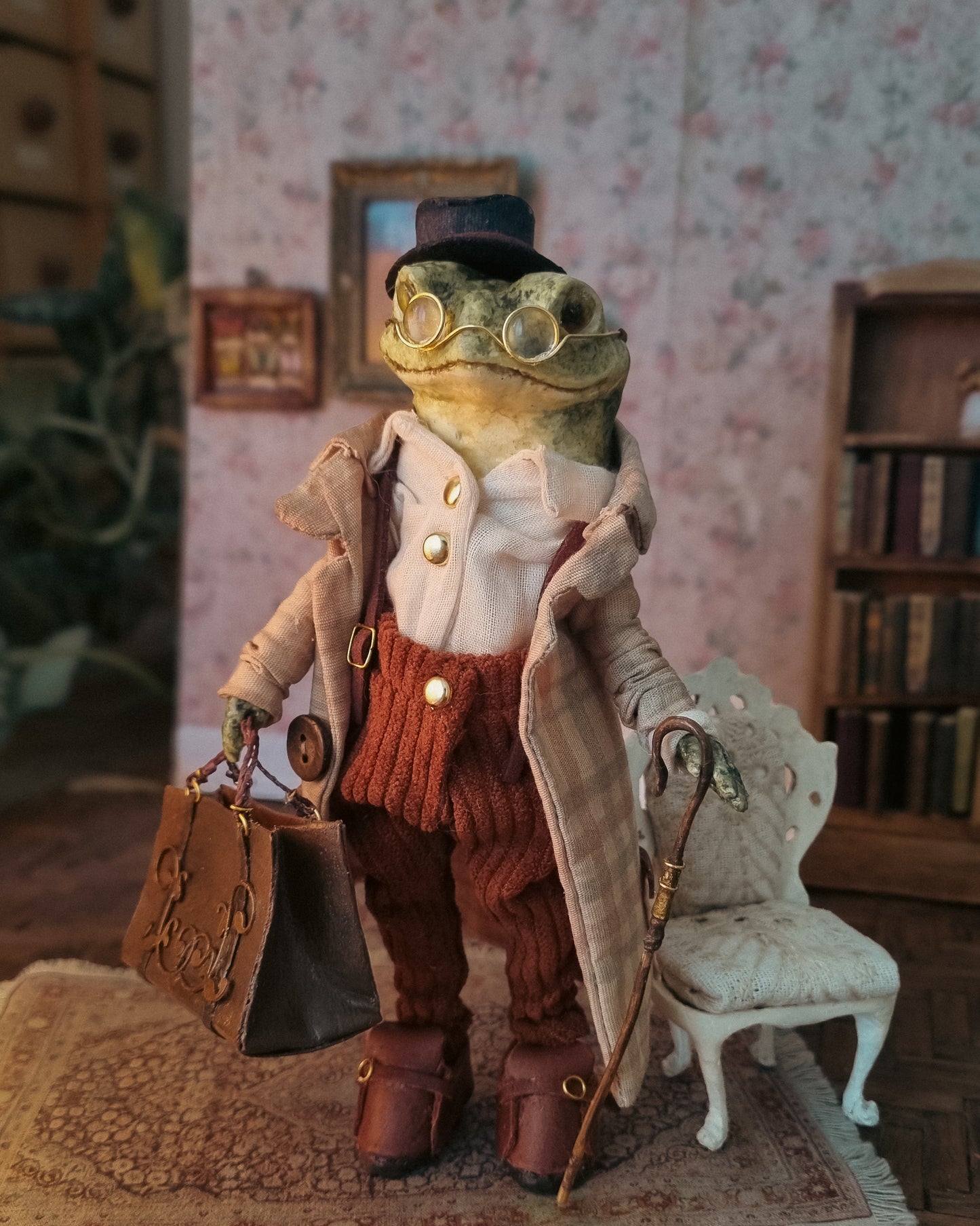 Mr. Hadrian | Papier-Mâché Frog Sculpture