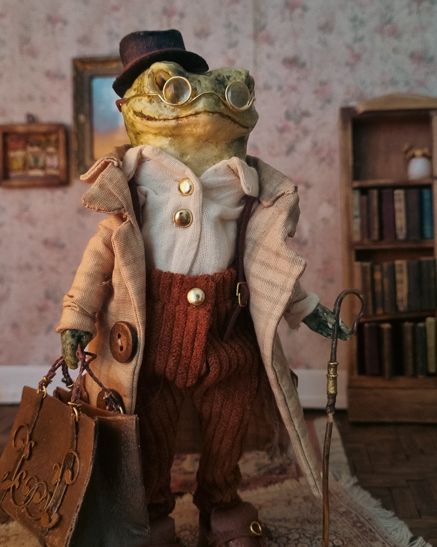 Mr. Hadrian | Papier-Mâché Frog Sculpture