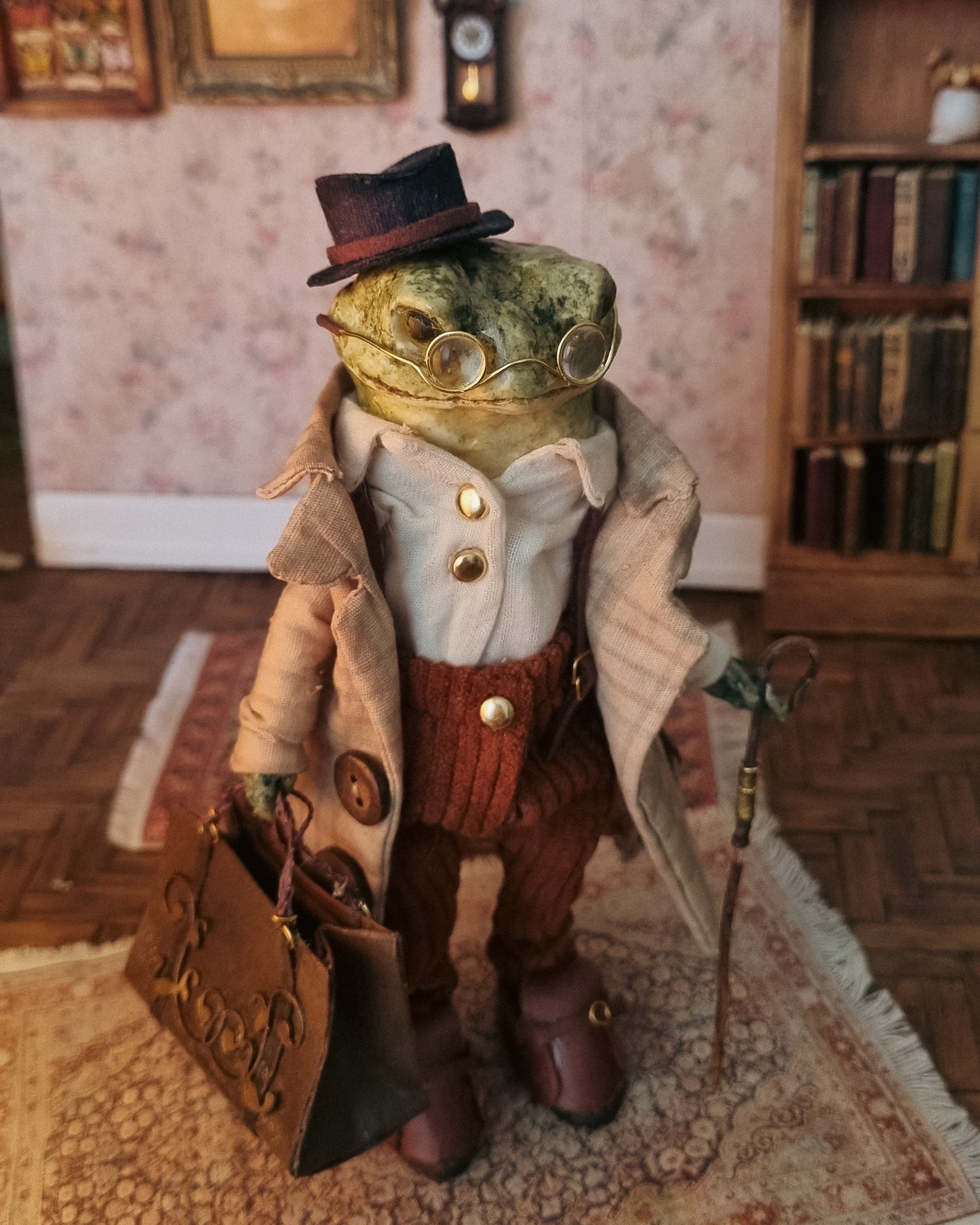 Mr. Hadrian | Papier-Mâché Frog Sculpture