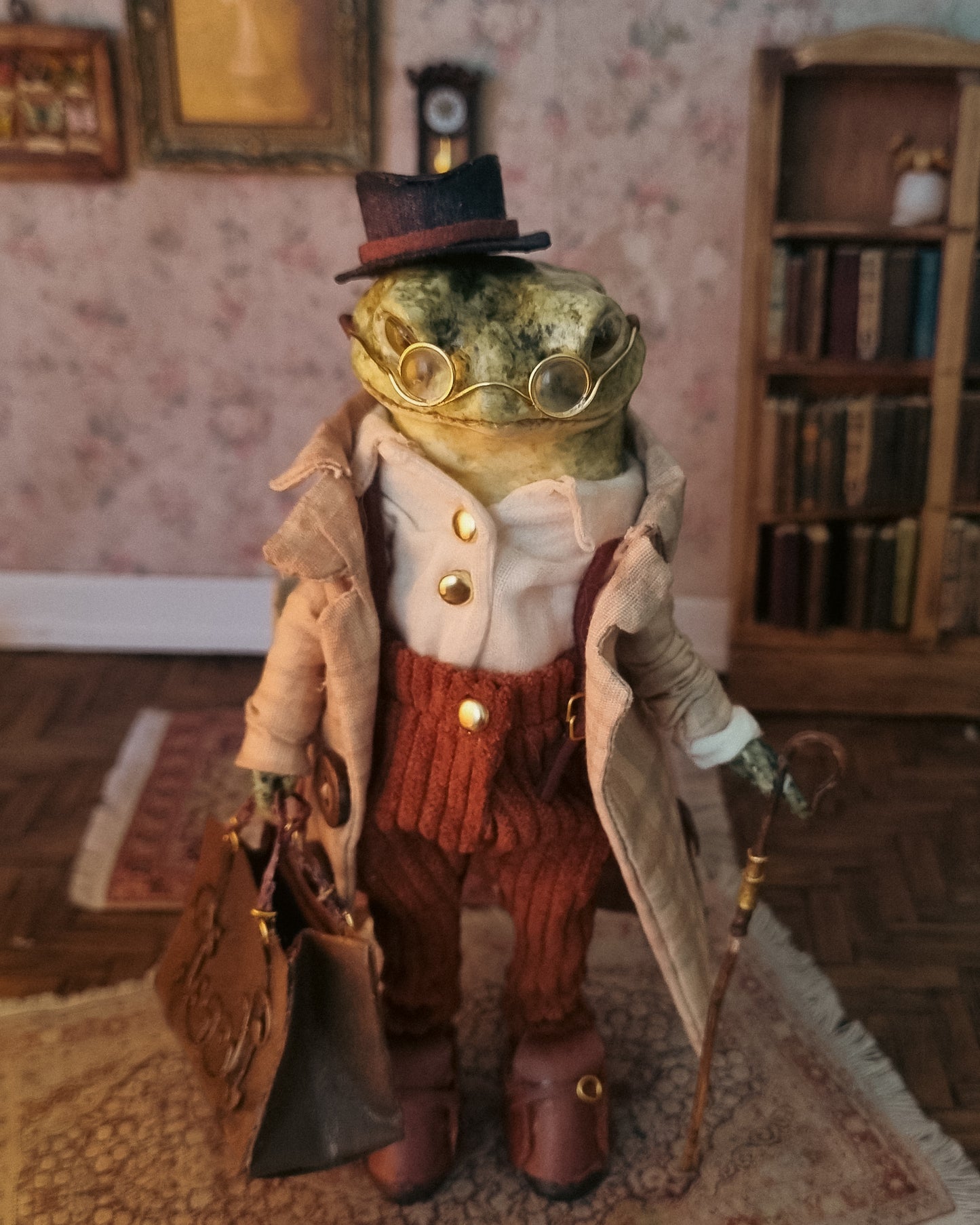 Mr. Hadrian | Papier-Mâché Frog Sculpture