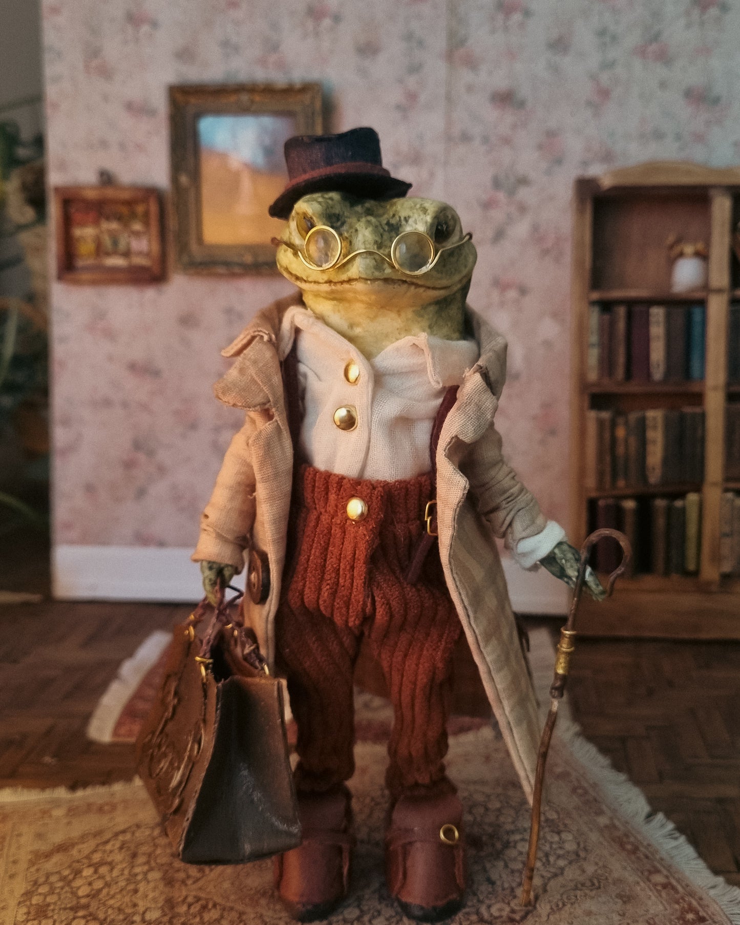 Mr. Hadrian | Papier-Mâché Frog Sculpture