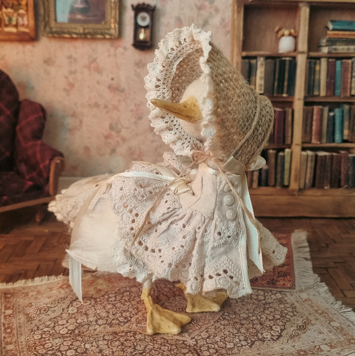 Mildred Lilypad | Needle Felted Wool Mouse