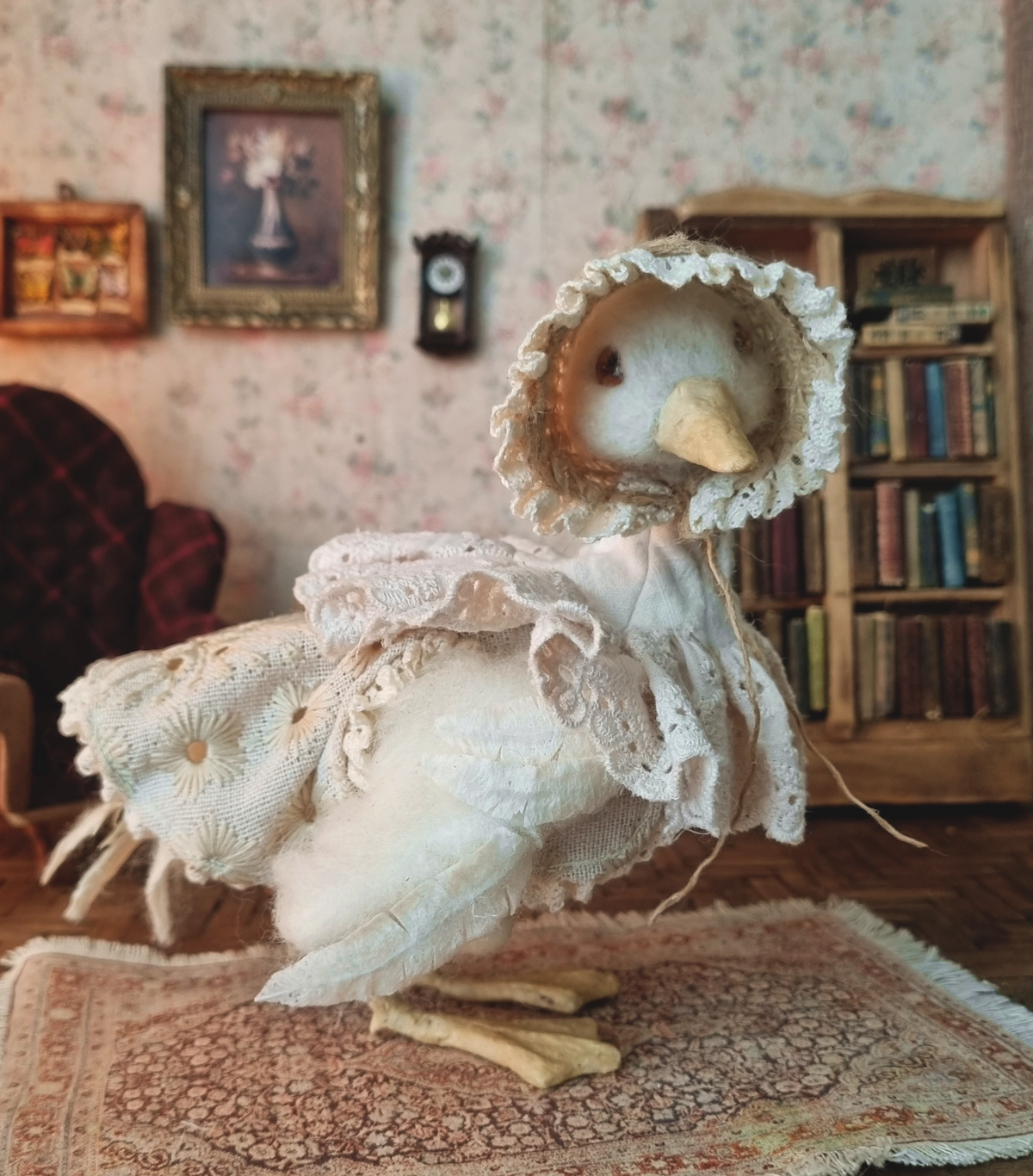Dorothy Lilypad | Needle Felted Wool Mouse