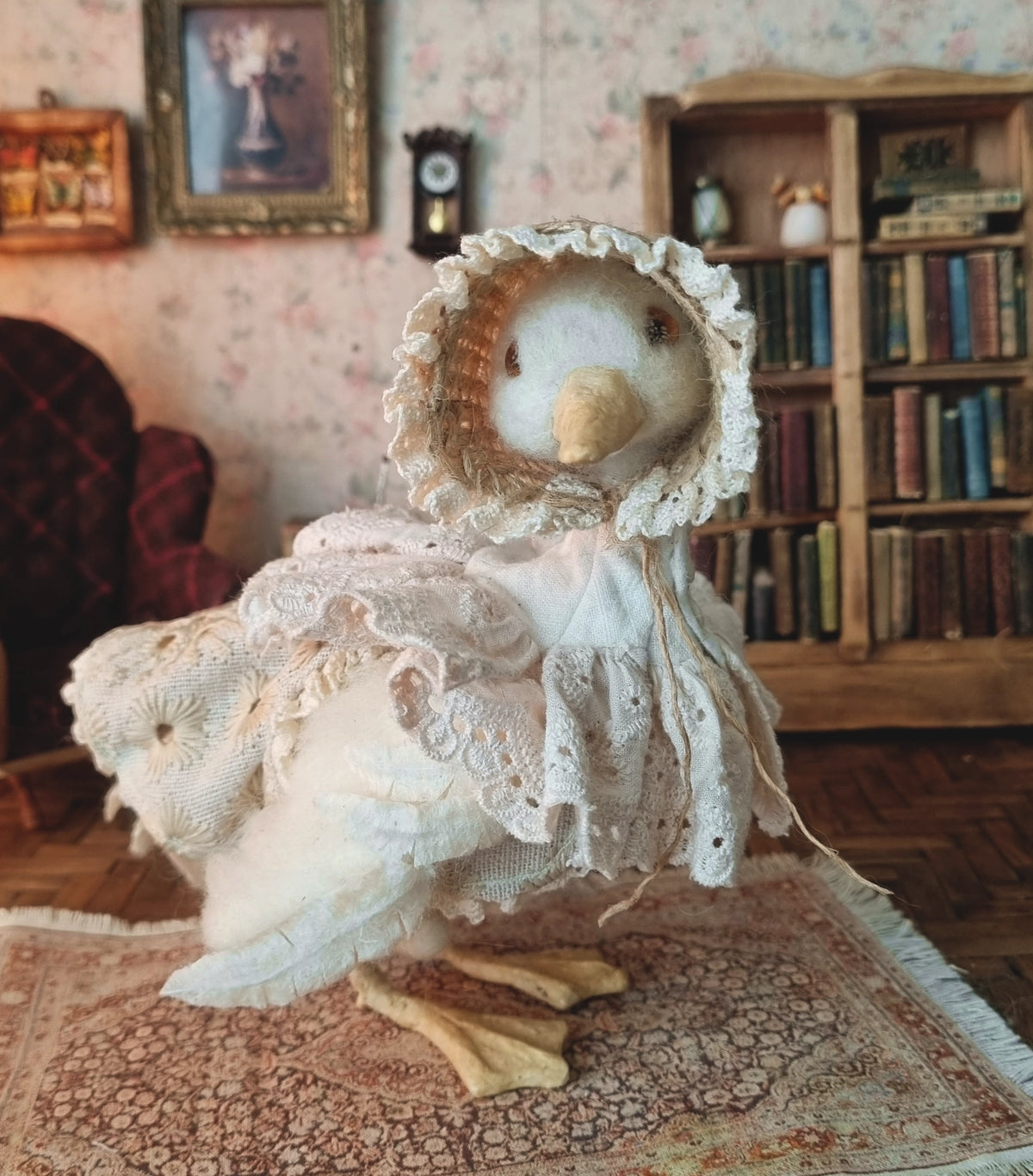 Dorothy Lilypad | Needle Felted Wool Mouse