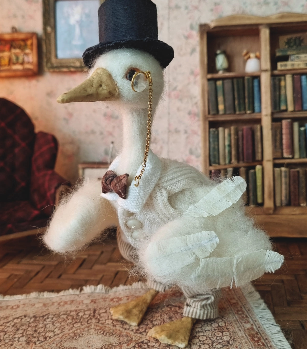 George Lilypad | Needle Felted Wool Mouse