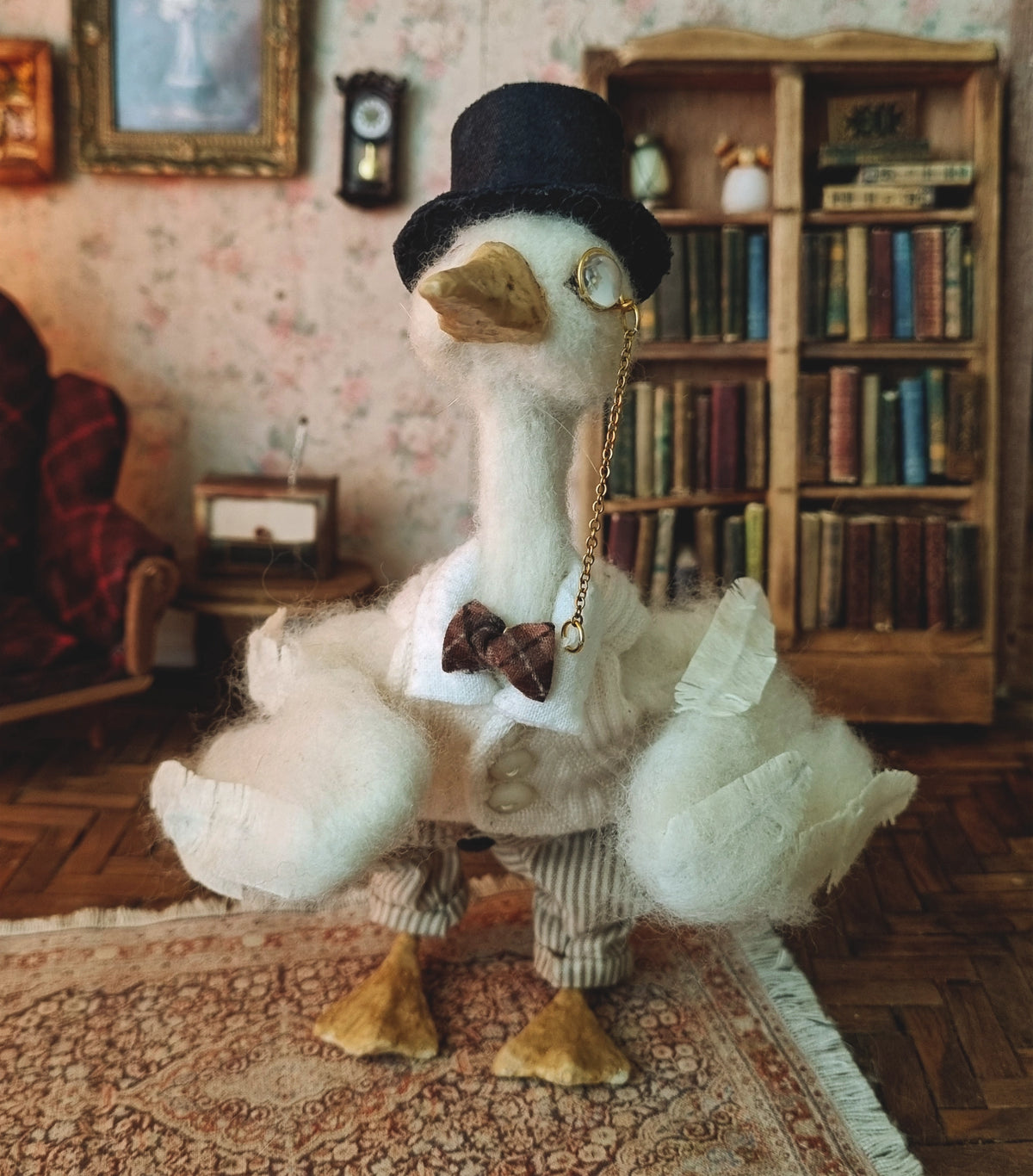 George Lilypad | Needle Felted Wool Mouse
