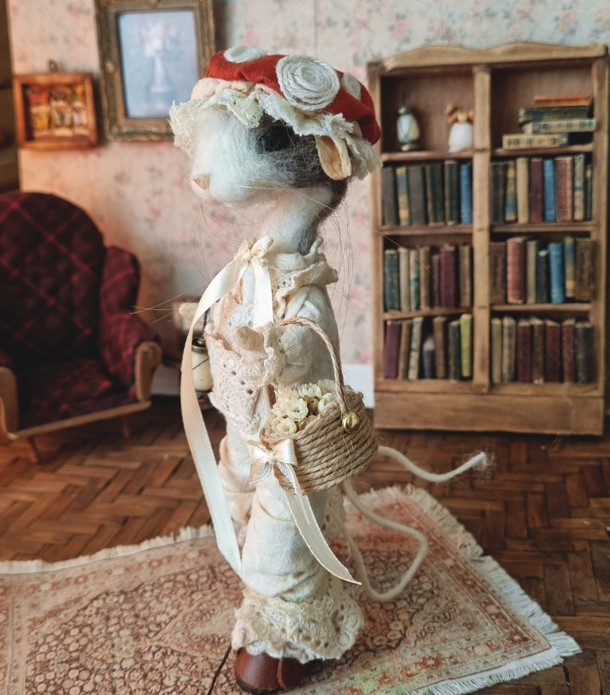 Mary Ann | Needle Felted Wool Mouse