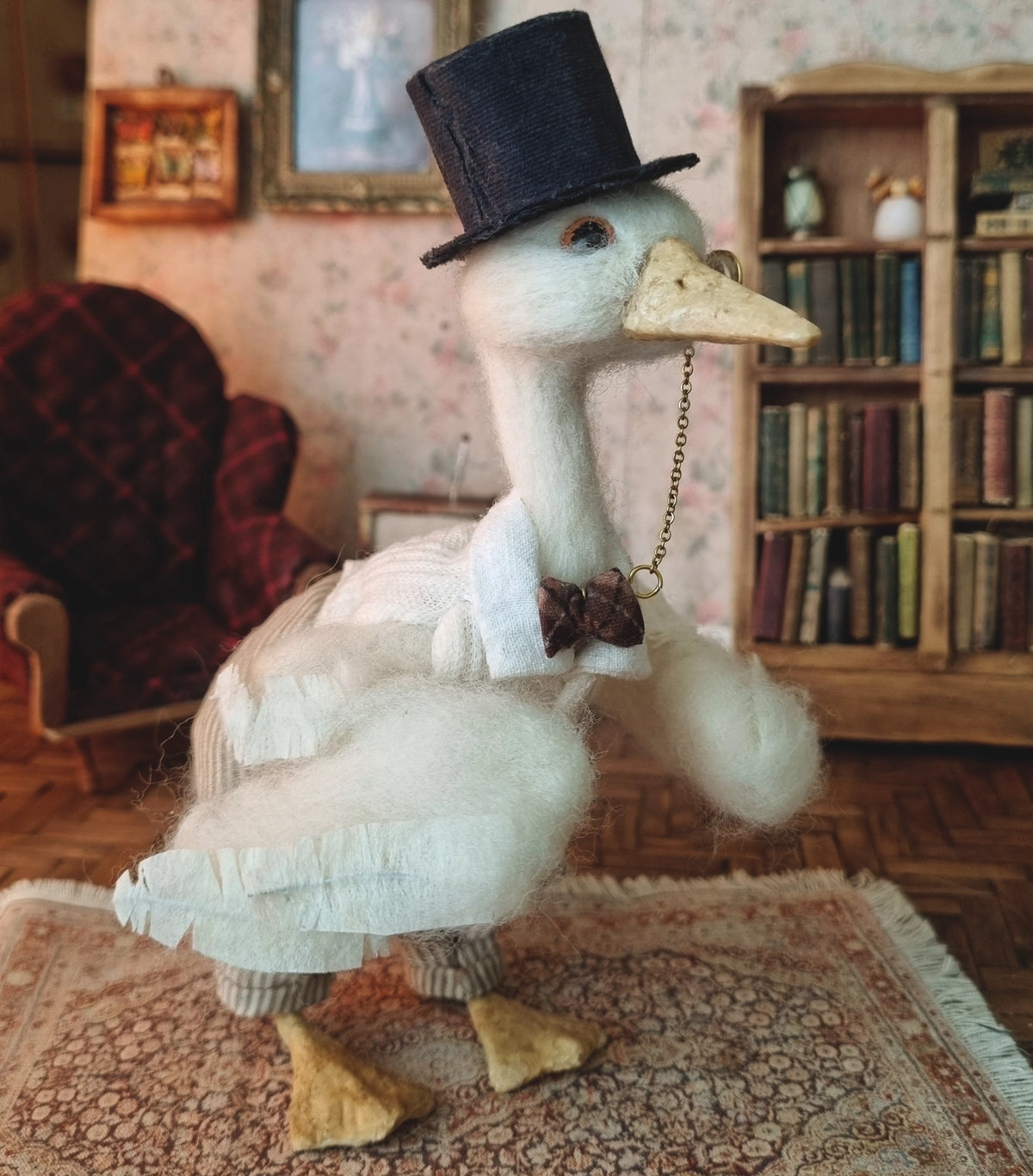 George Lilypad | Needle Felted Wool Mouse